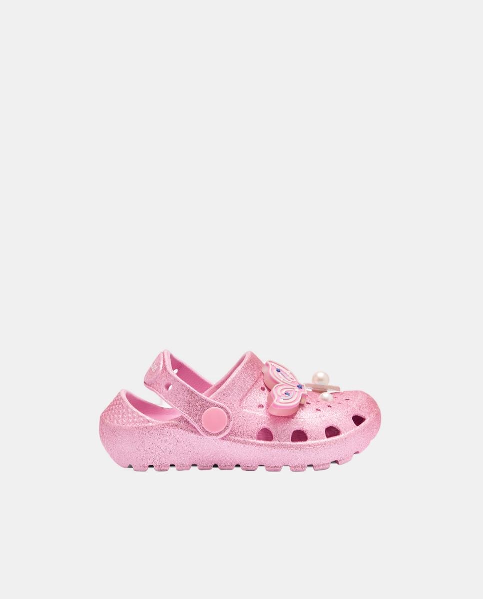 Socas de Glitter com Pins de Luzes Sereia - Rosa Conguitos Rosa-pastilha-5