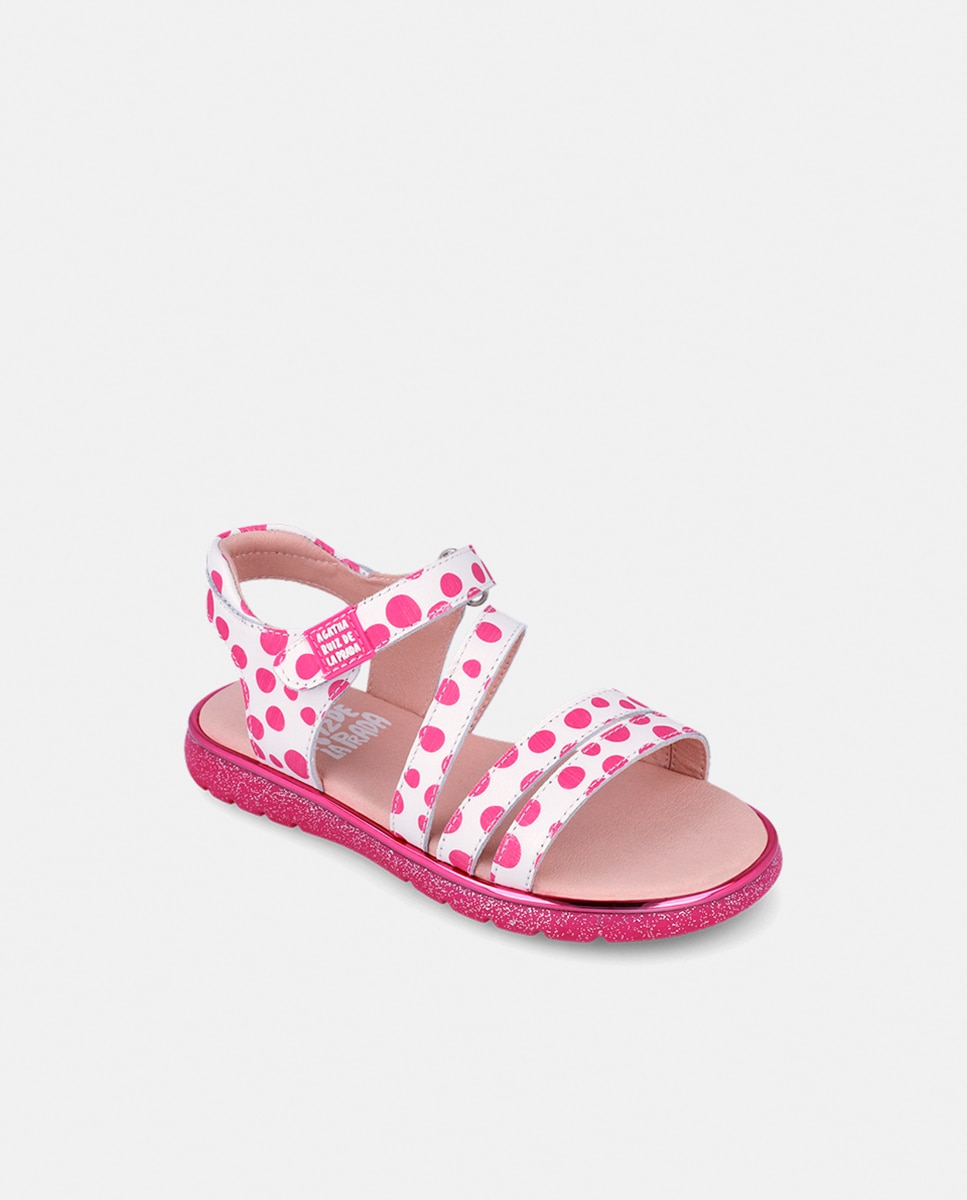 Sandálias com Estampado às Bolinhas Agatha Ruiz de la Prada Multicolor-4
