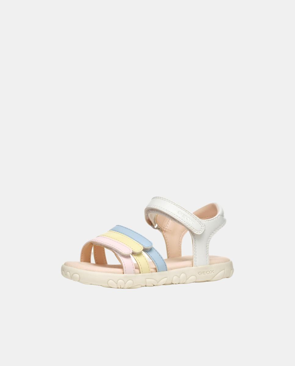 Sandálias com Velcro Geox Branco-2