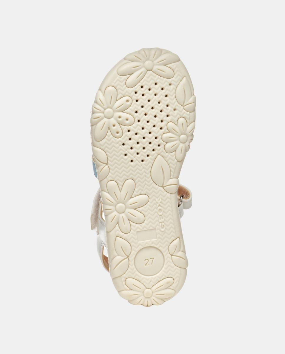 Sandálias com Velcro Geox Branco-9
