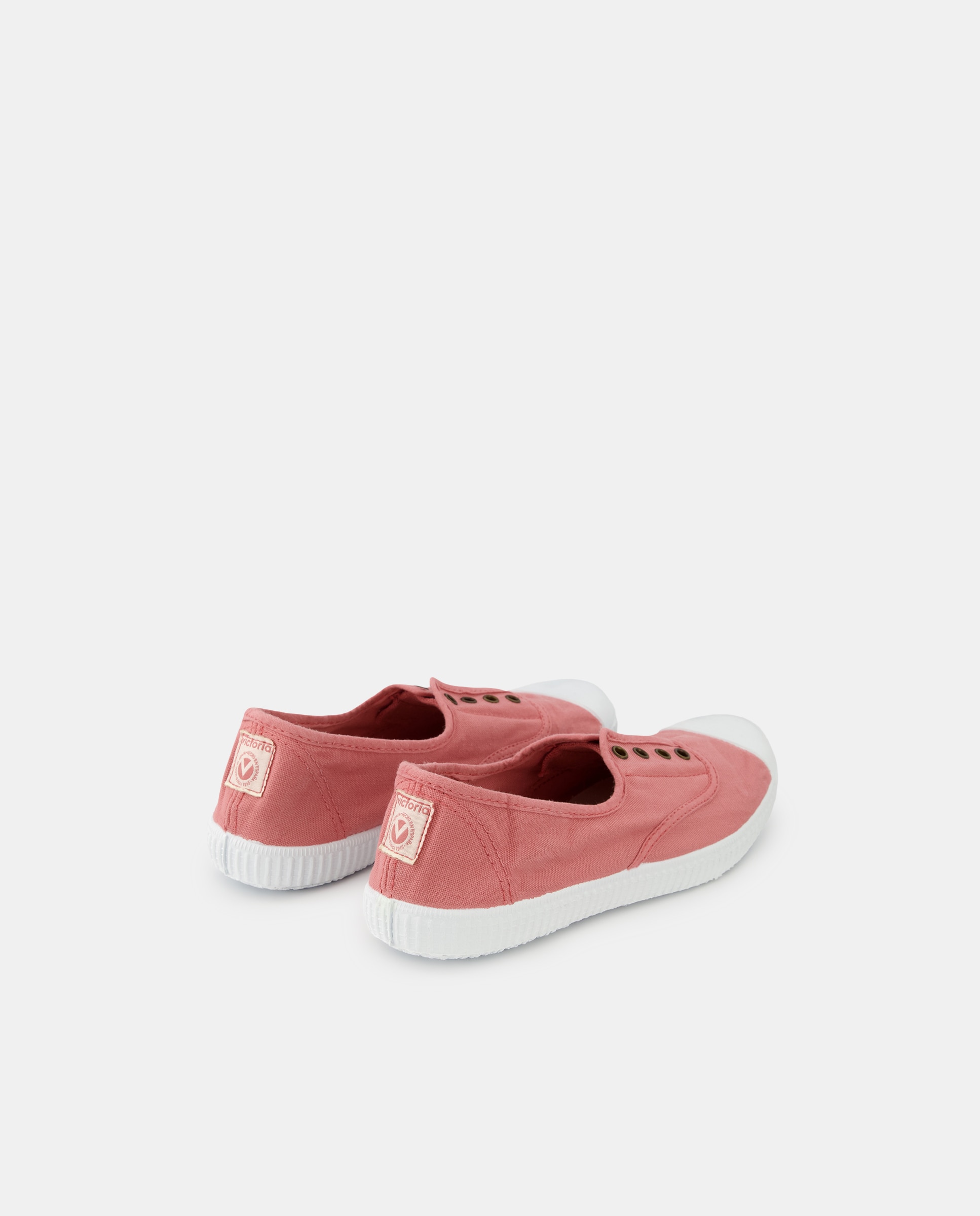 Sapatilhas de lona rosa com elásticos Victoria Rosa-5