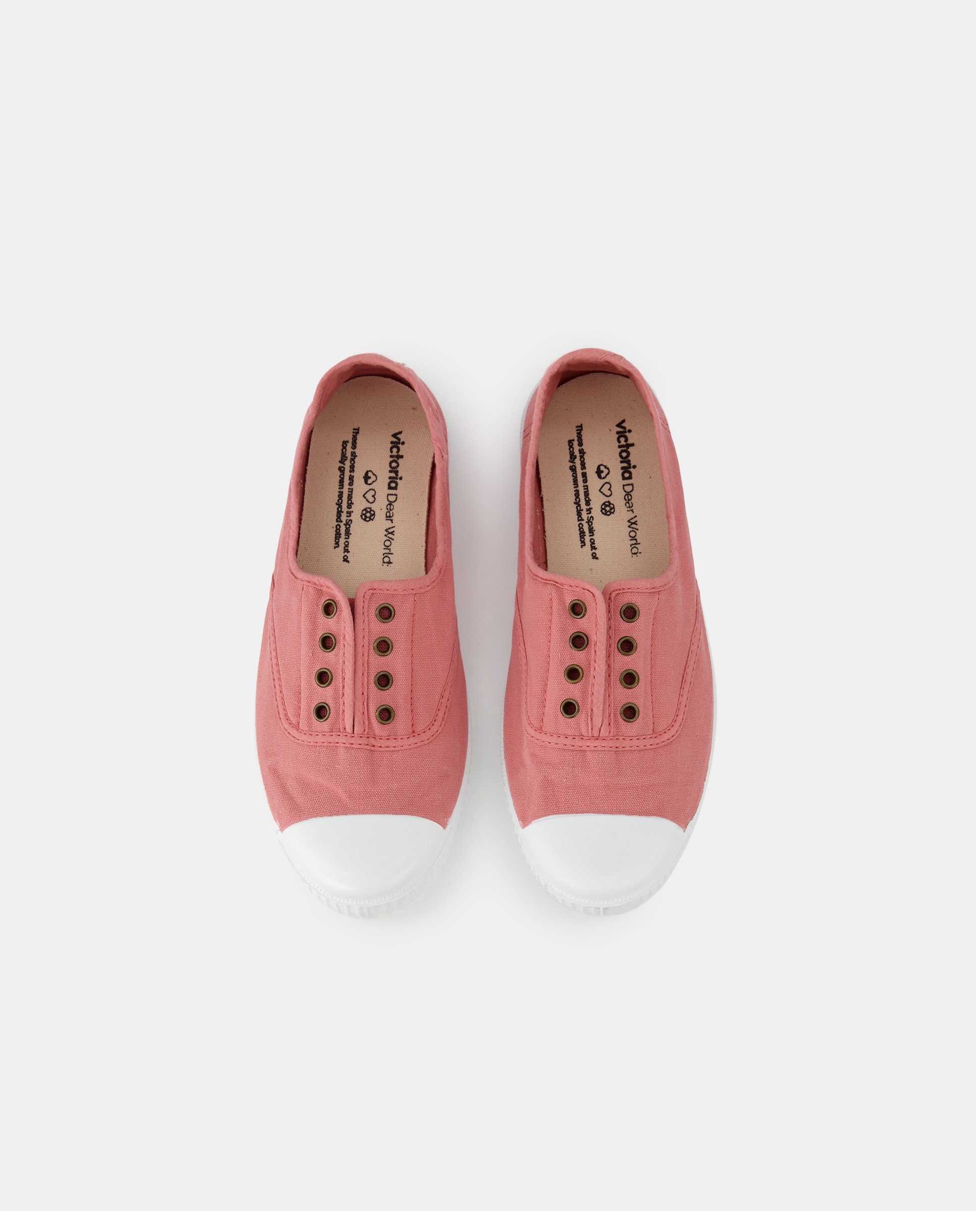 Sapatilhas de lona rosa com elásticos Victoria Rosa-6