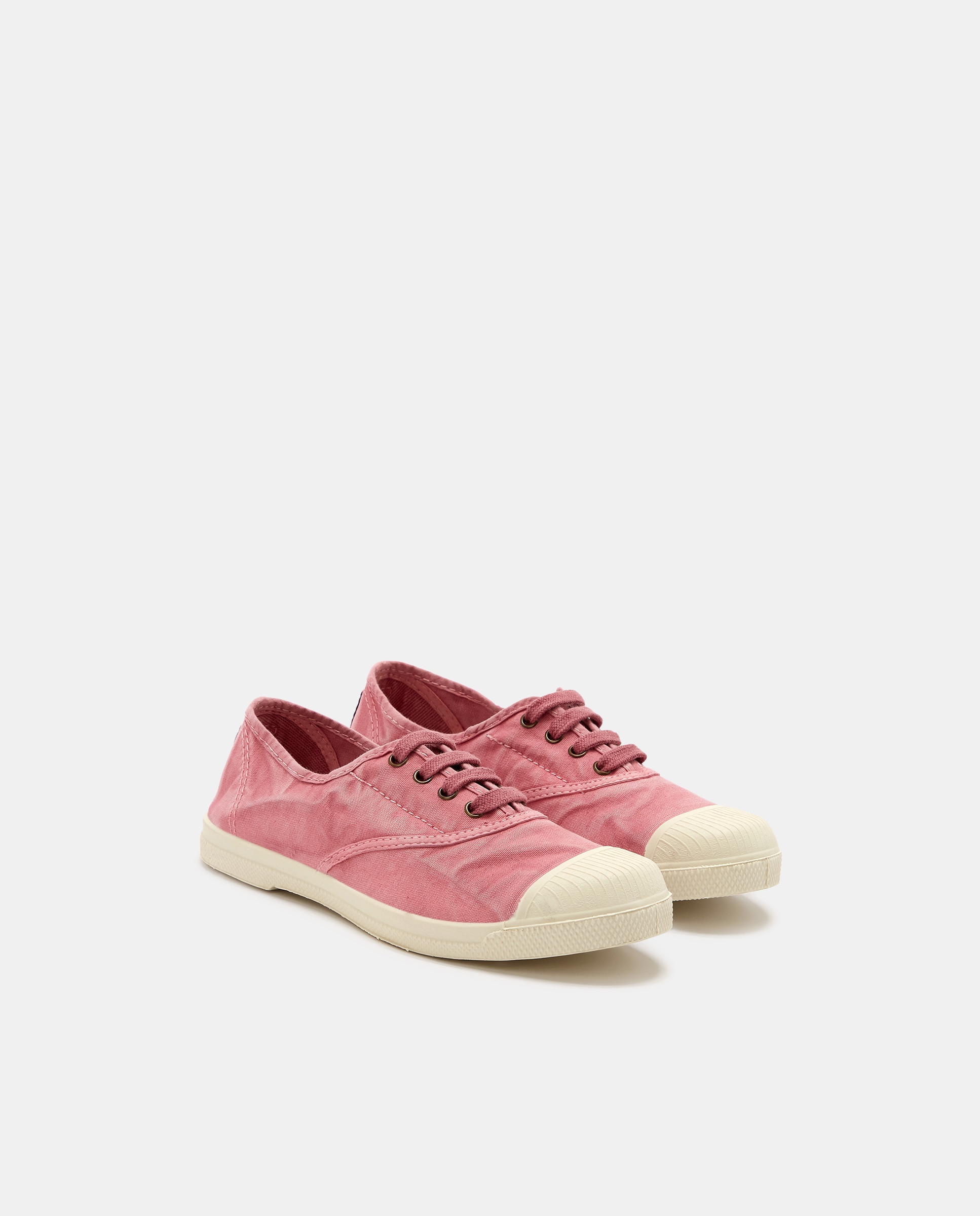 Sapatilhas de Criança com Fecho Elástico sem Atacadores em Lona - Rosa Natural World Rosa-6