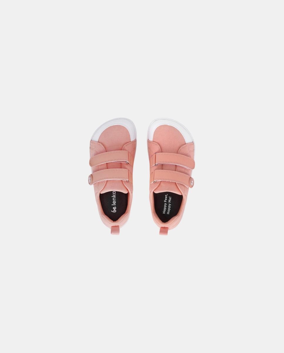Sapatilhas Canvi de Criança de Lona de Algodão com Zero Drop Be Lenka Rosa-2