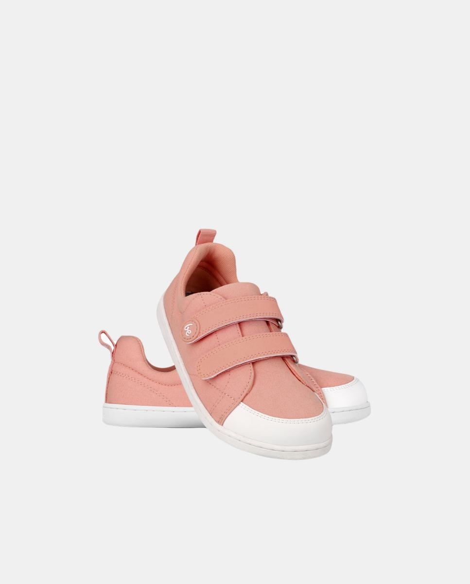 Sapatilhas Canvi de Criança de Lona de Algodão com Zero Drop Be Lenka Rosa-4