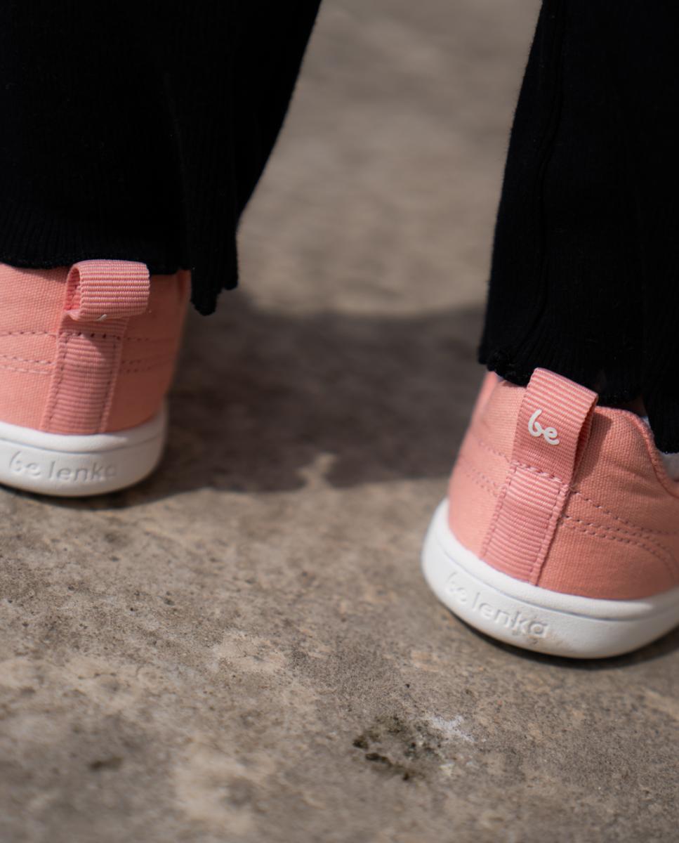 Sapatilhas Canvi de Criança de Lona de Algodão com Zero Drop Be Lenka Rosa-5