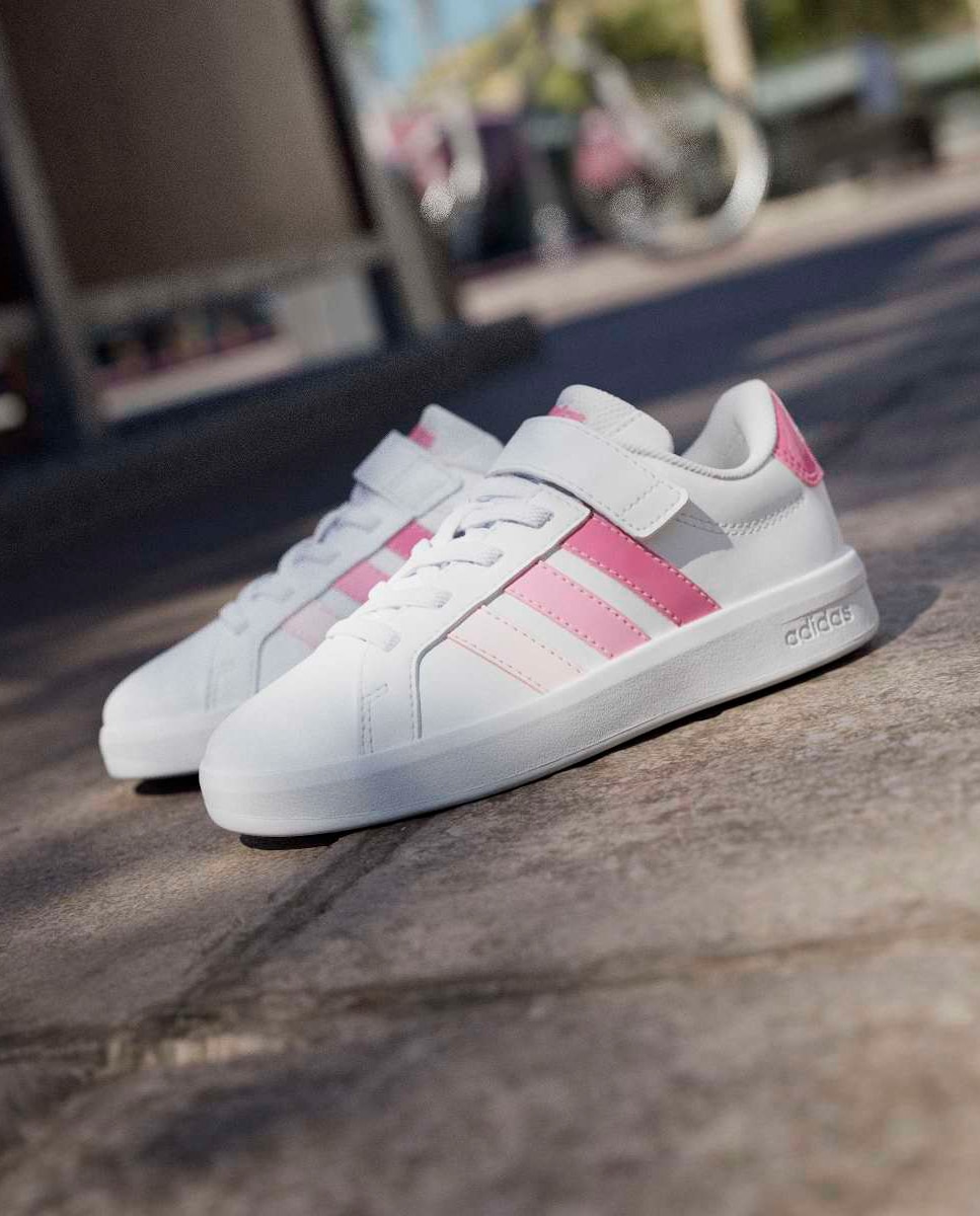 Sapatilhas Grand Court 3.0 El C adidas Brancos-15