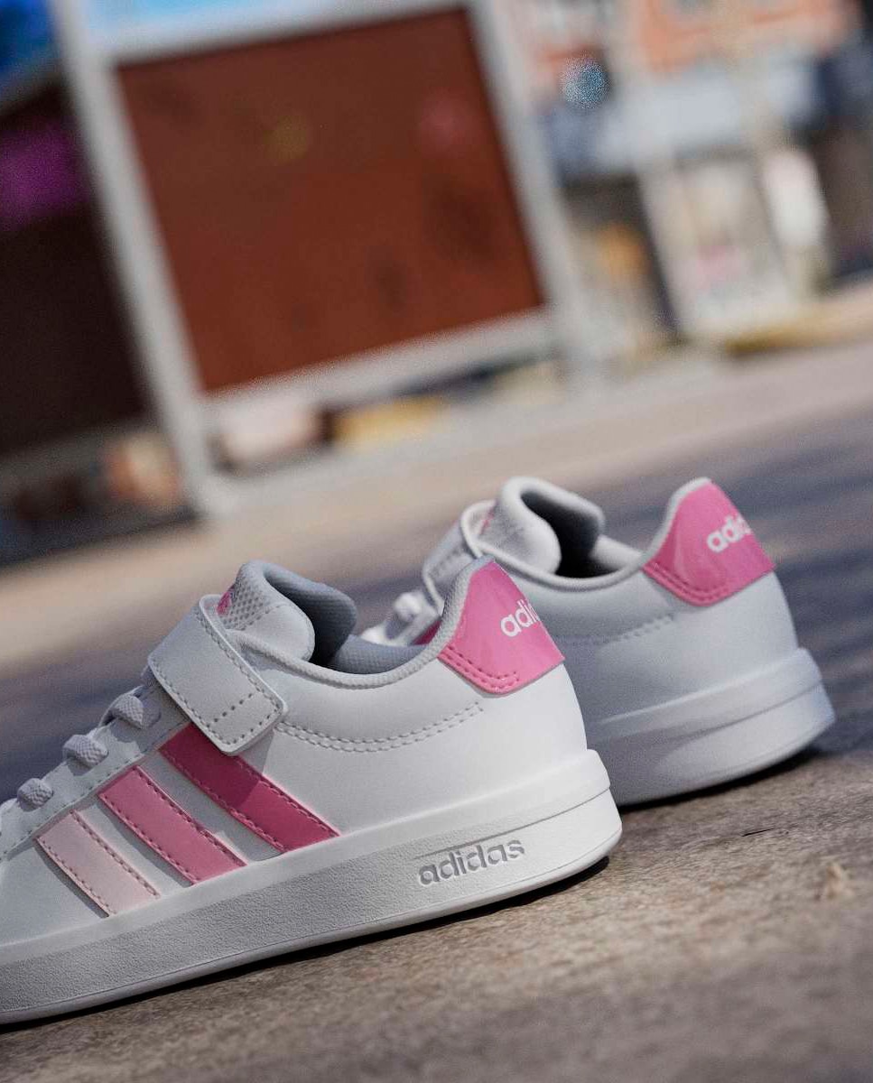 Sapatilhas Grand Court 3.0 El C adidas Brancos-16