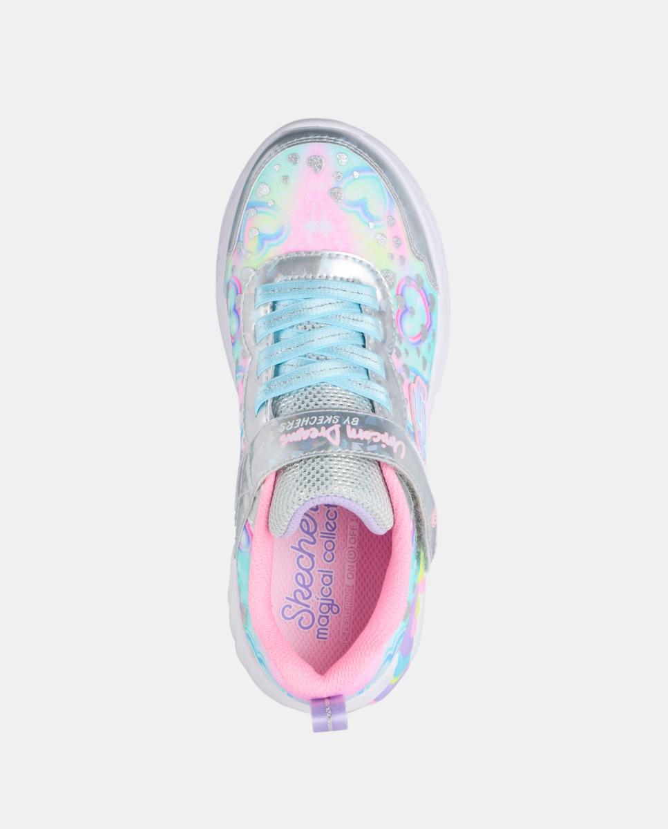 Sapatilhas com Luzes Prata-2