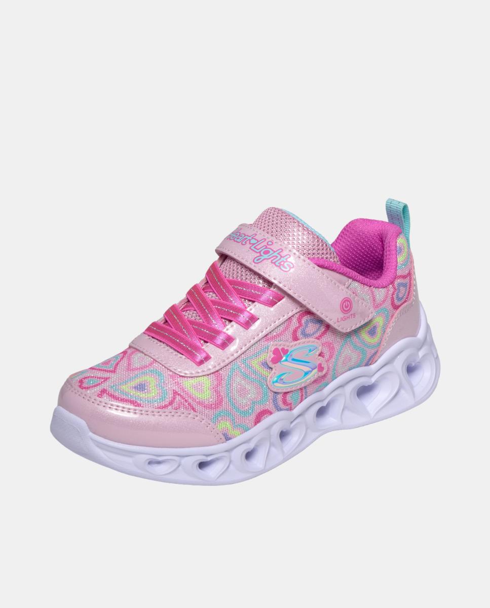Sapatilhas com Luzes Skechers Rosa-3