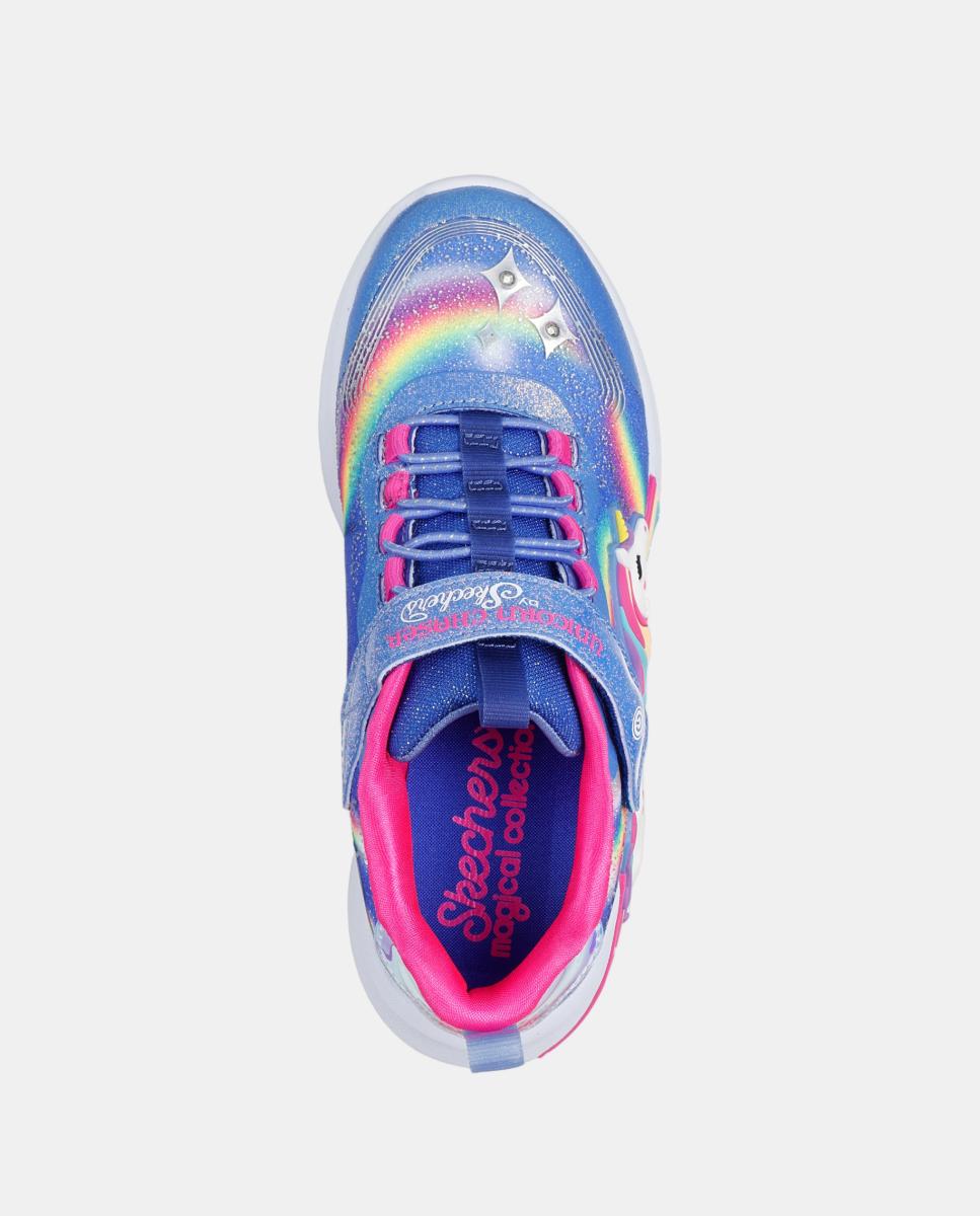 Sapatilhas com Luzes e Desenho de Unicórnio Skechers Azul-marinho-2