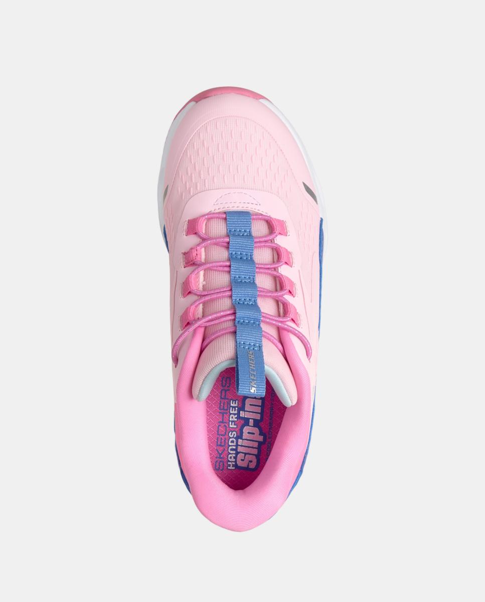 Deportivo con tech Glide step y ajuste de velcro - Skechers - Blanco / Negro Rosa-2