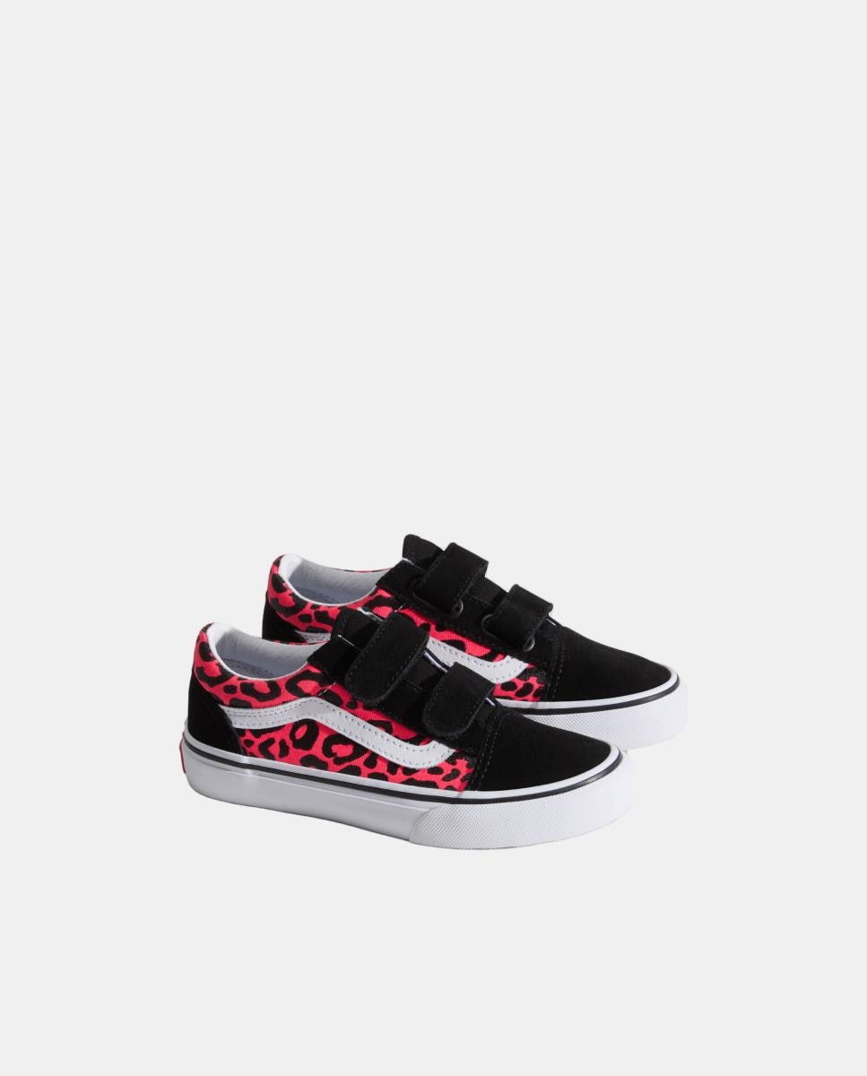 Sapatilhas casual s Old Skool Vans com Velcro Preto-4