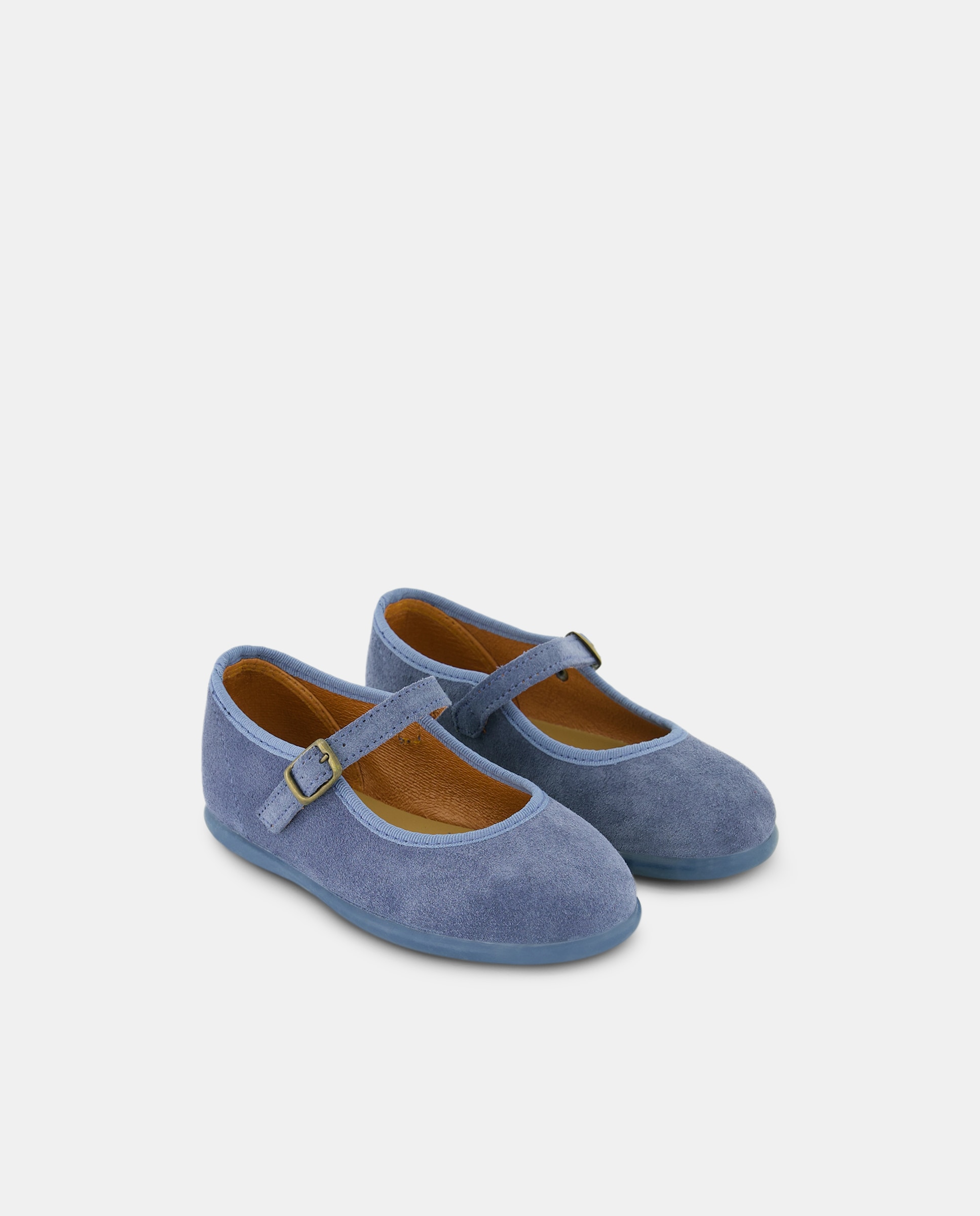 Sapatos de Presilha com Fecho de Fivela e em Pele Chuches Azul-marinho-2