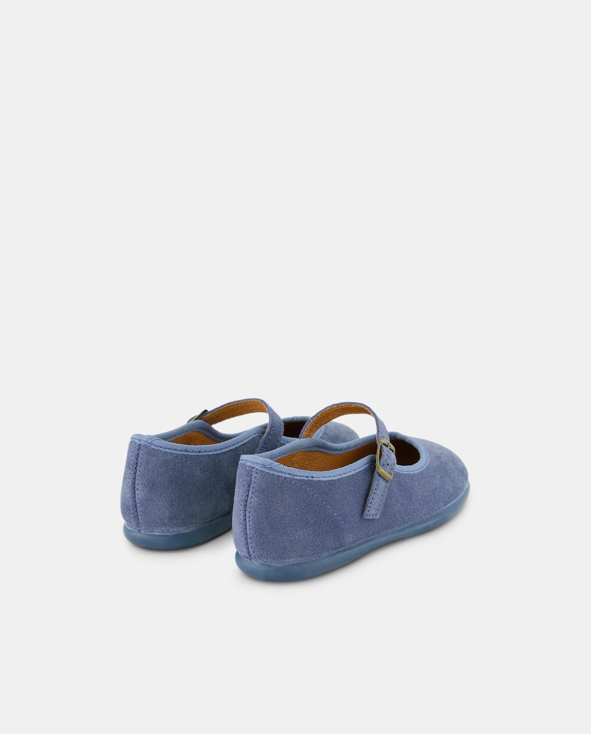 Sapatos de Presilha com Fecho de Fivela e em Pele Chuches Azul-marinho-3