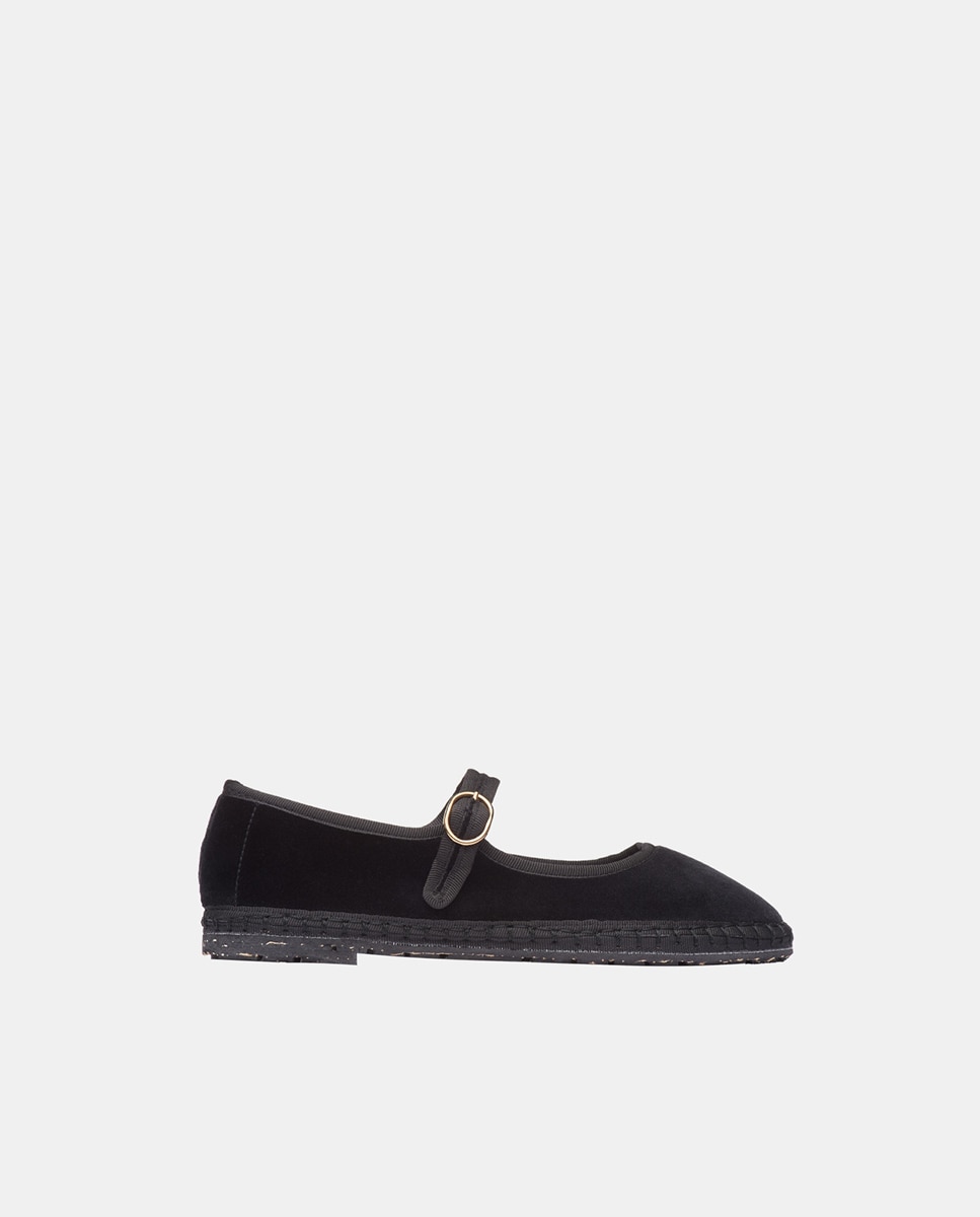 Imagem 0 de Sapatos de Presilha em Veludo