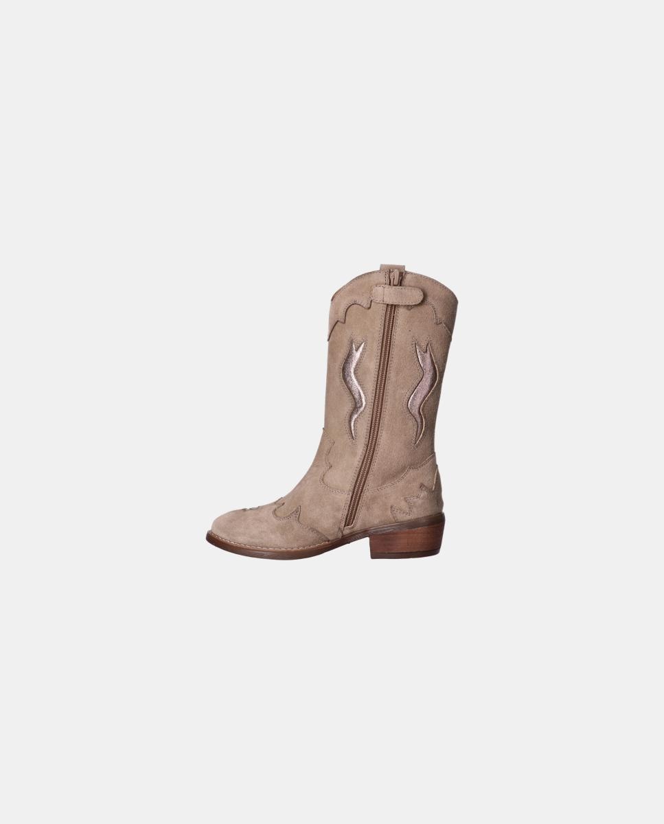 Bota cowboy de niña alta de tommy hilfiger - Rosa Rosa-3