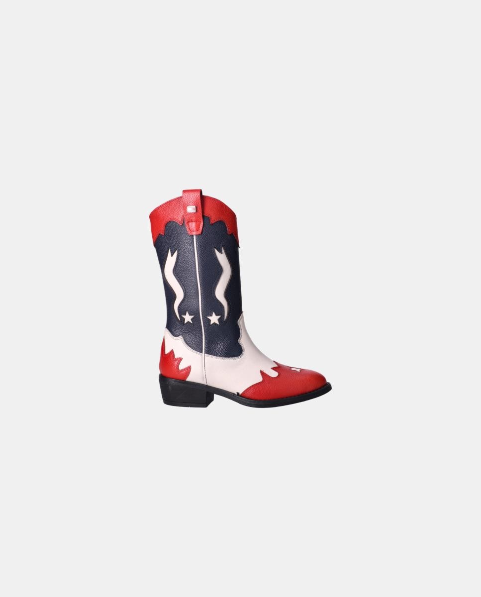 Imagen 0 de Bota cowboy de niña alta de tommy hilfiger Azul marino