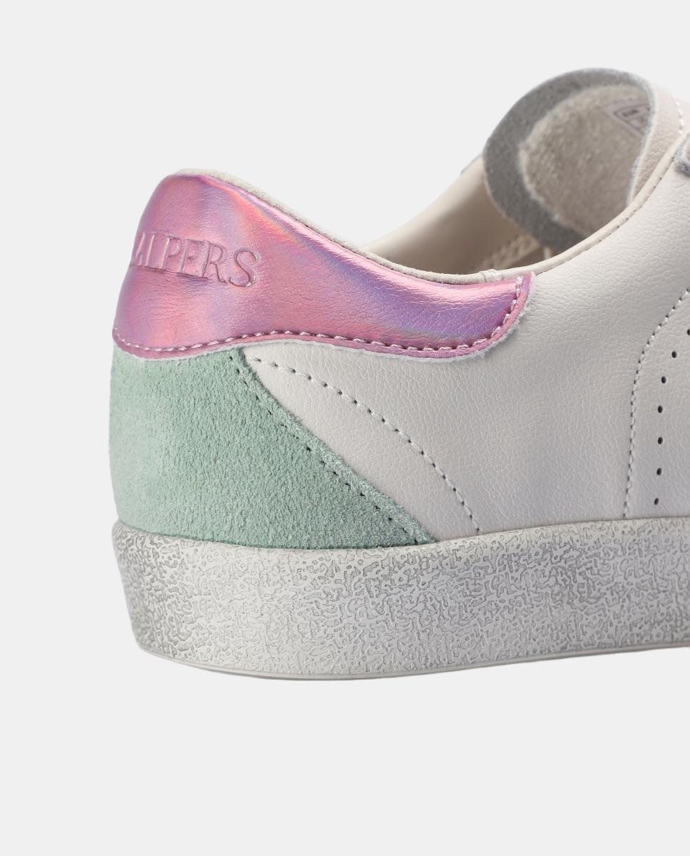 Sapatilhas com Caveira Lateral Rosa-3