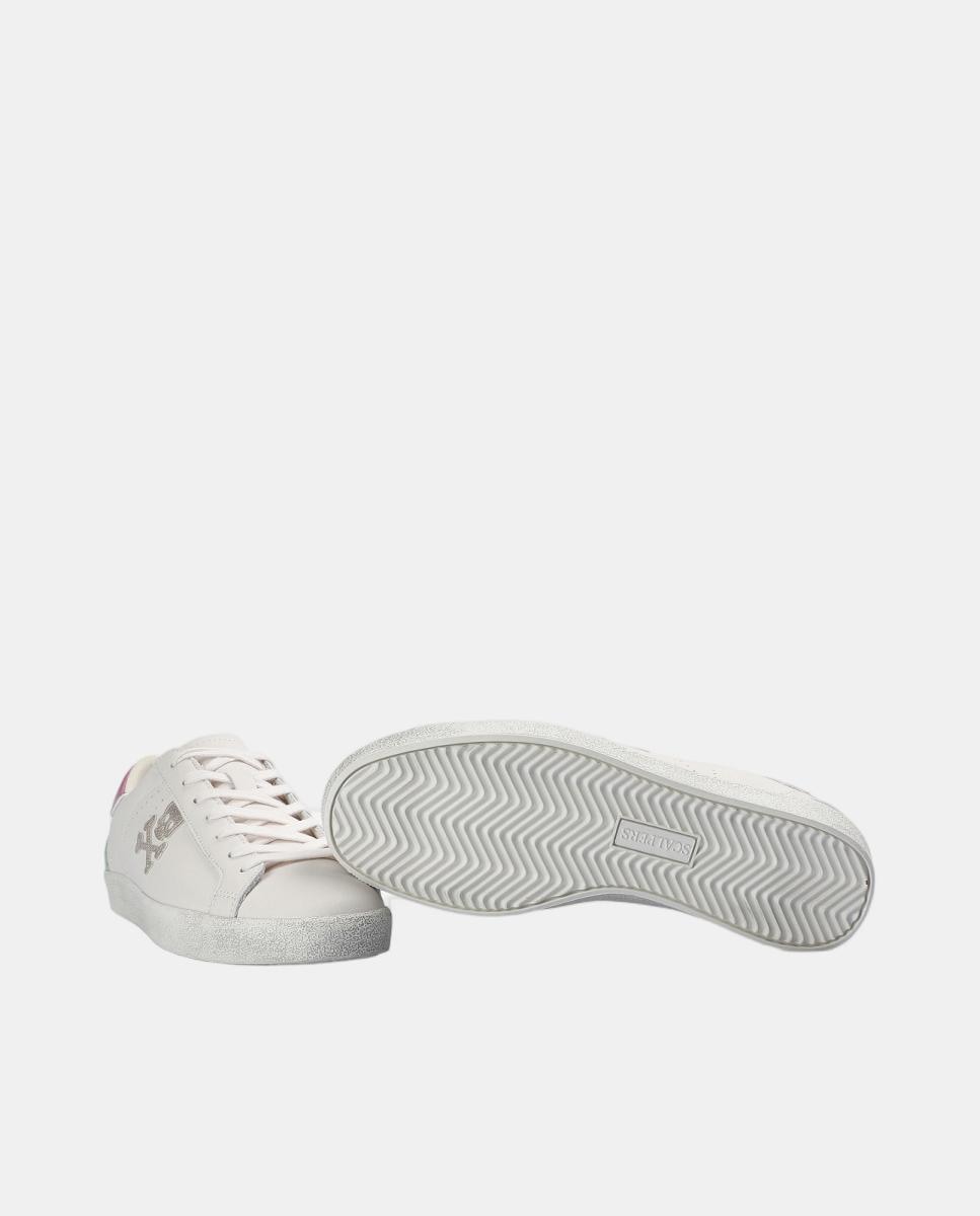 Sapatilhas com Caveira Lateral Rosa-8