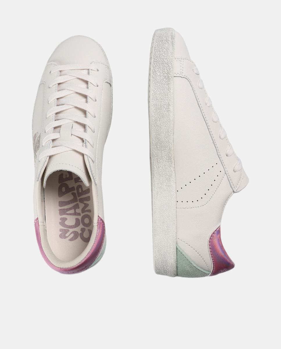 Sapatilhas com Caveira Lateral Rosa-9