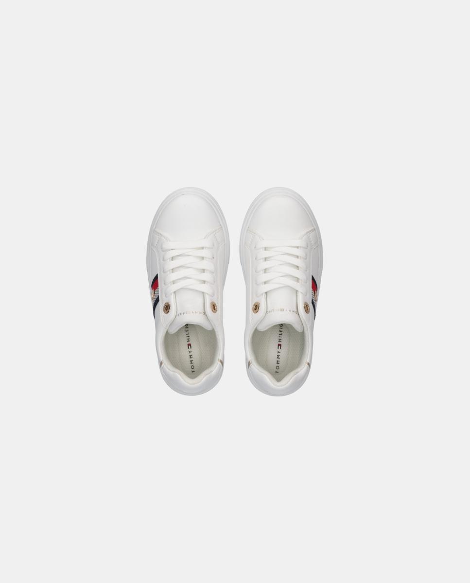 Sapatilhas tipo casco infantis Tommy Hilfiger Branco-4