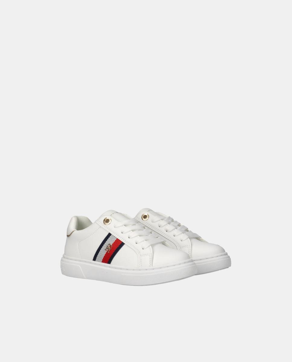 Sapatilhas tipo casco infantis Tommy Hilfiger Branco-5