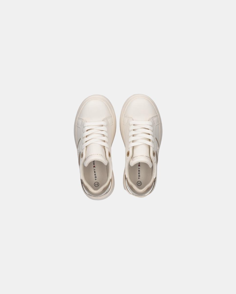 Sapatilhas tipo casco infantis Tommy Hilfiger Branco-4