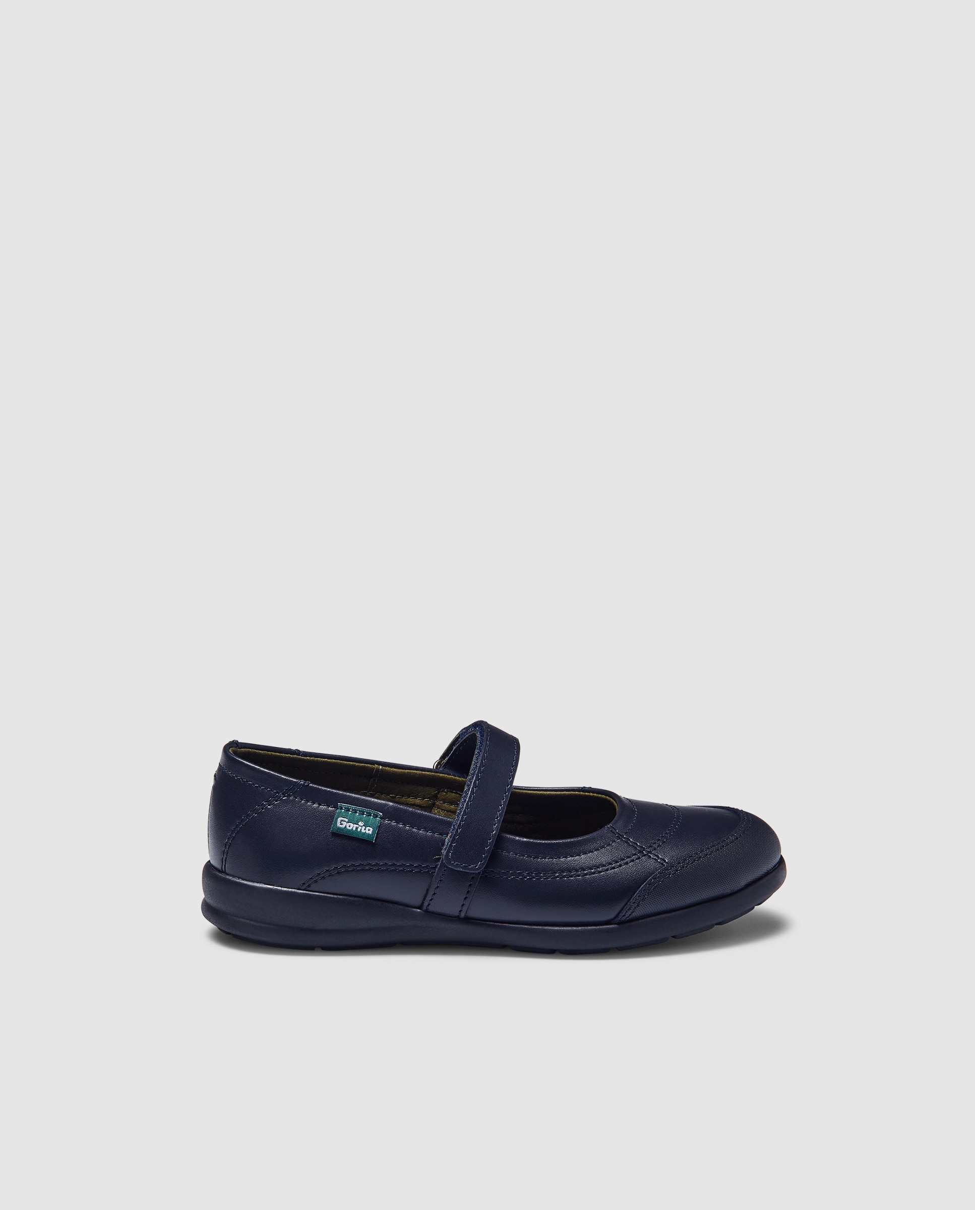 Imagem 0 de Sapatos de presilha em pele com fecho aderente
