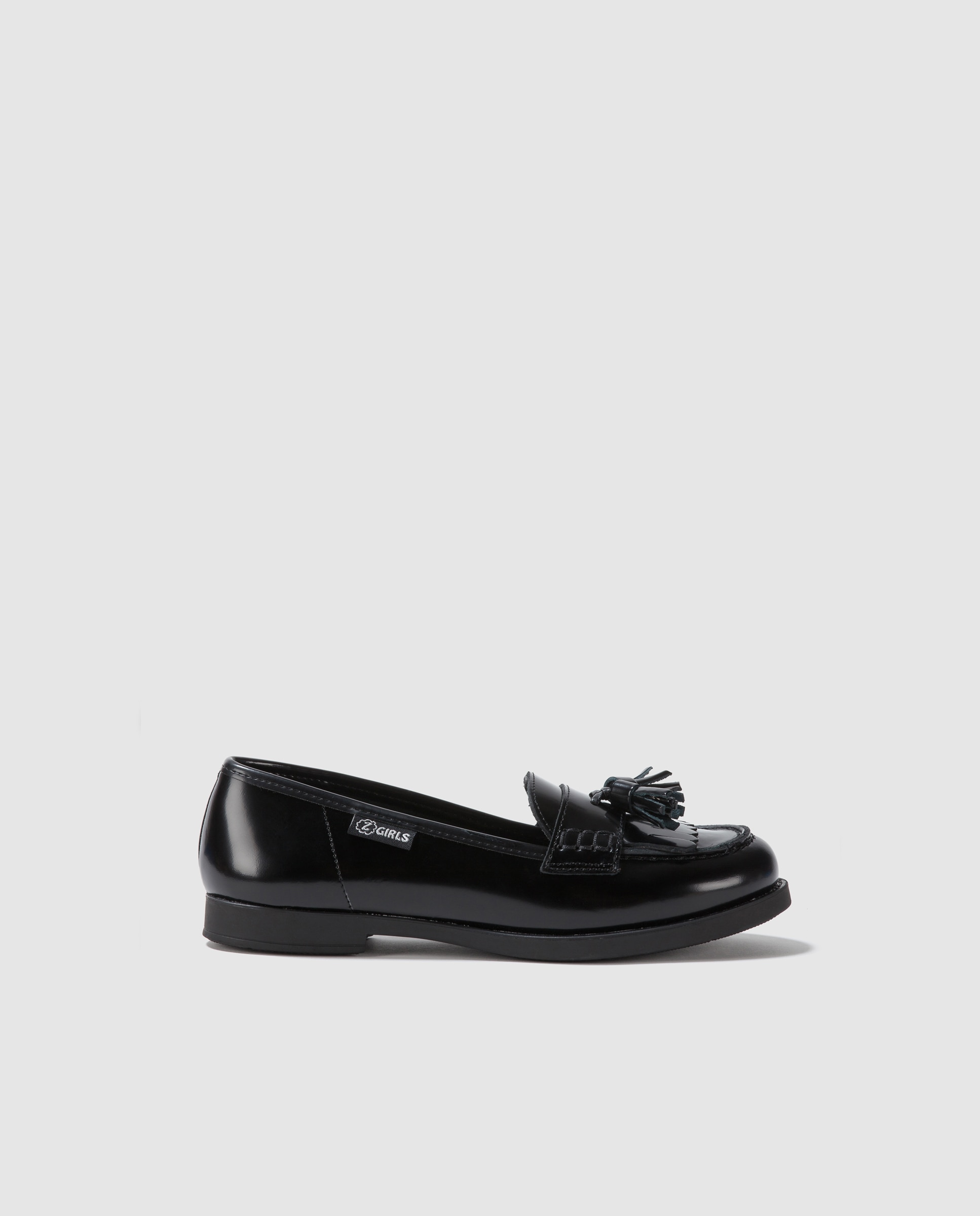 Imagem 0 de Mocassins de mulher Zgirls em pele pretos com adornos