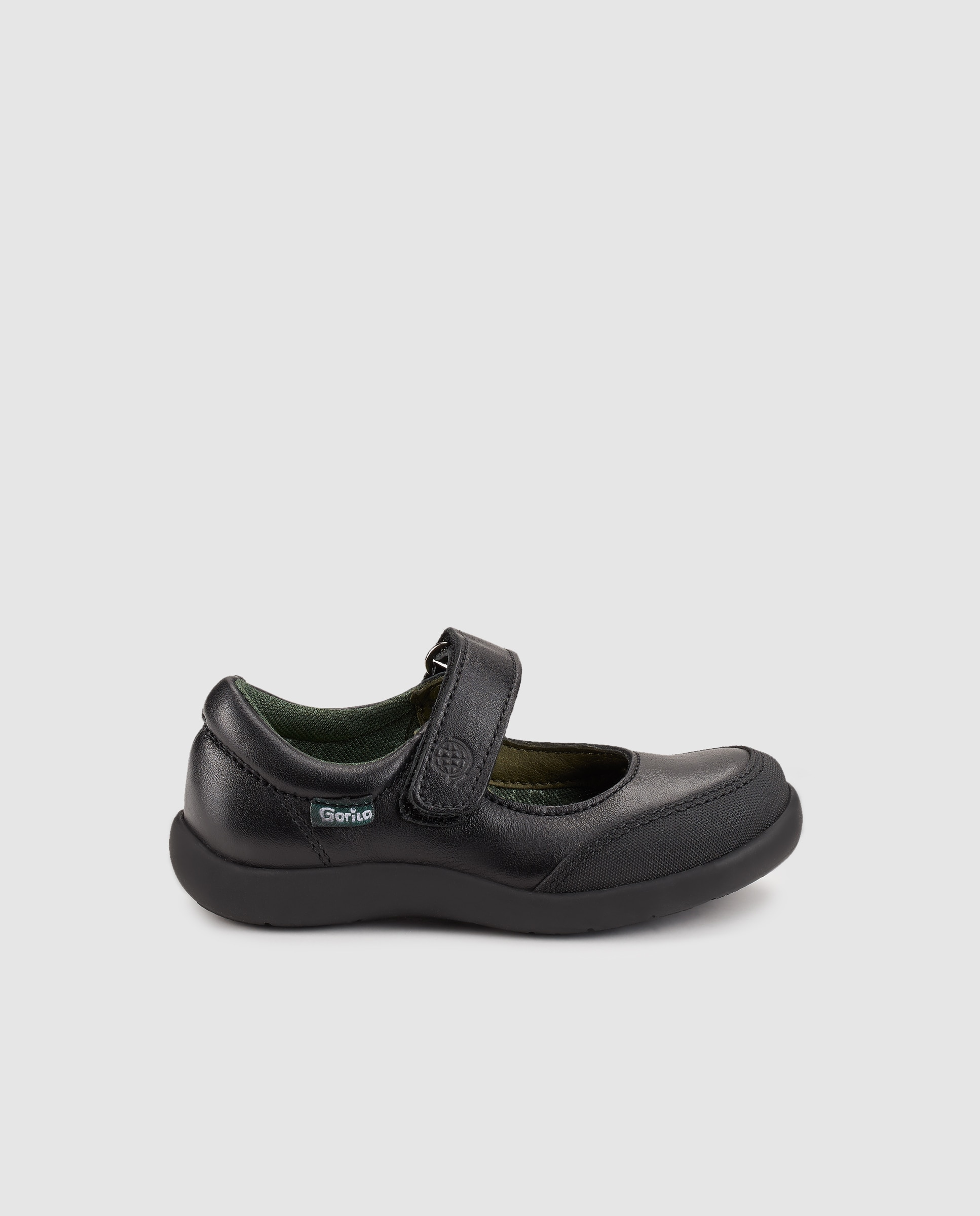 Imagem 0 de Sapatos de presilha escolares castanhos com fecho aderente