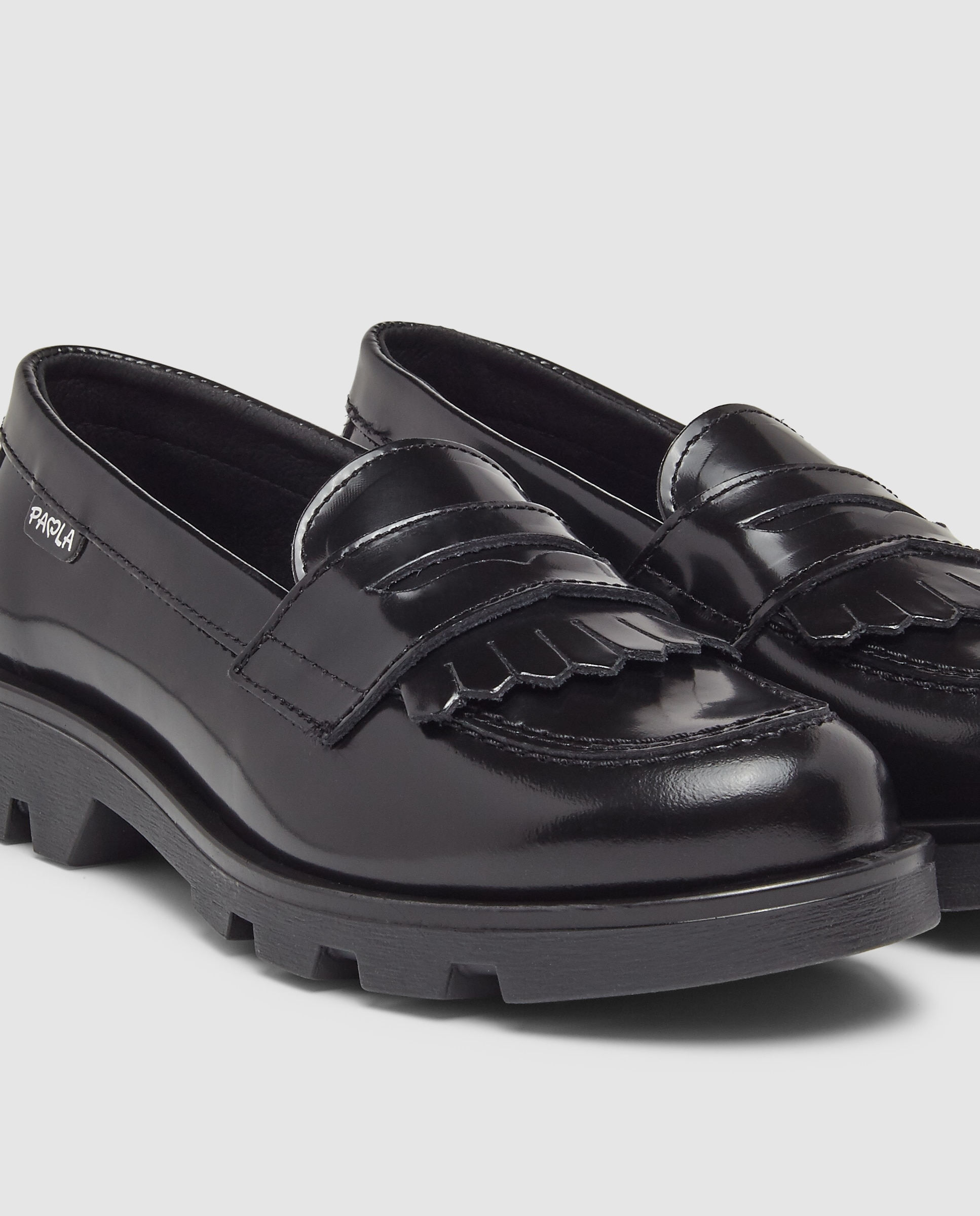 Mocassins em pele de bovino pretos Paola Preto-5