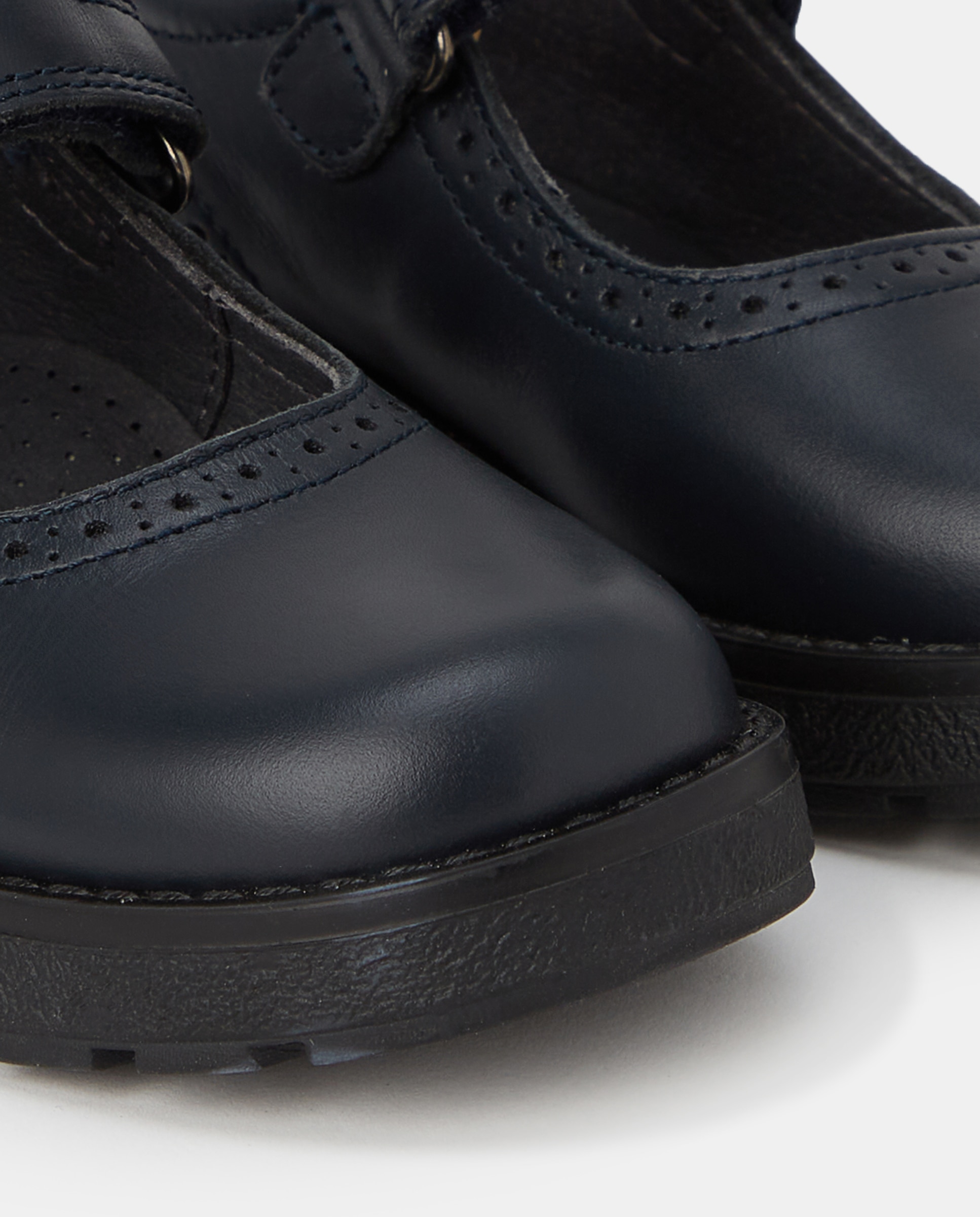 Sapatos de presilha azul-marinho com fecho aderente Pablosky Azul-marinho-5