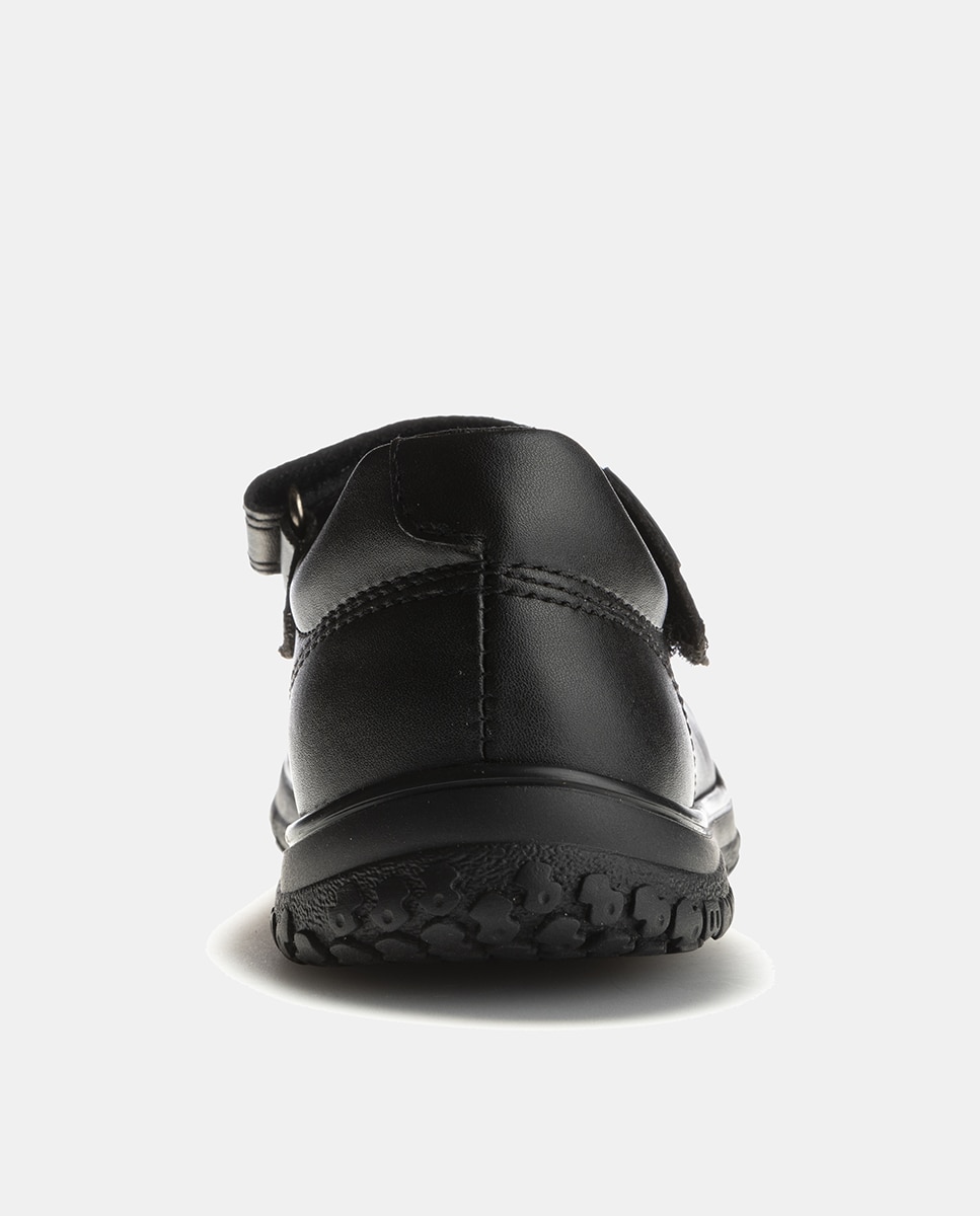 Sapatos de Presilha com Detalhes Perfurados e Fecho Aderente Pablosky Preto-3