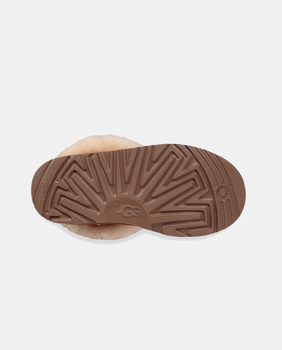 Botas de criança UGG em pele castanhas Castanho-8