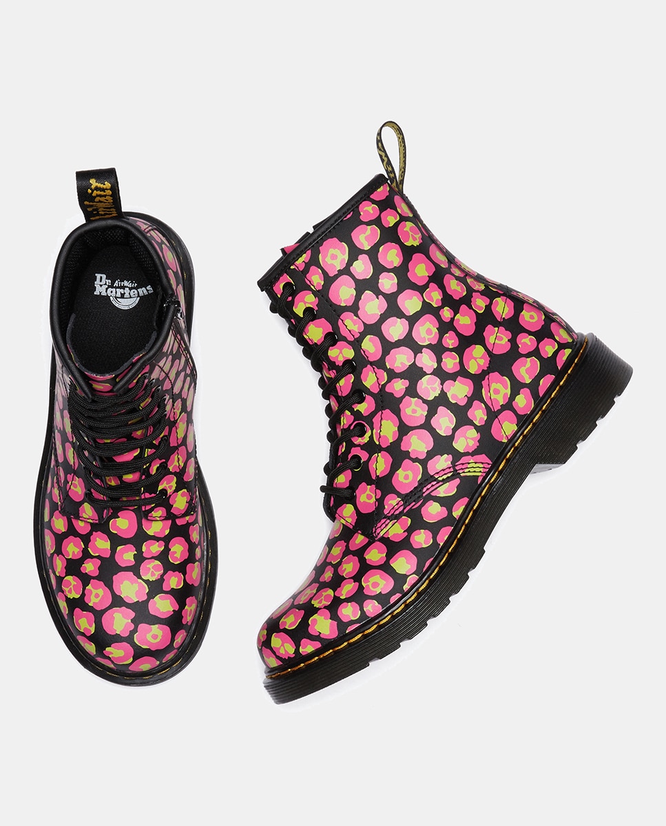 Botas com Estampado de Fantasia e Fecho de Correr Interior - Multicolor Dr. Martens Multicolor-4