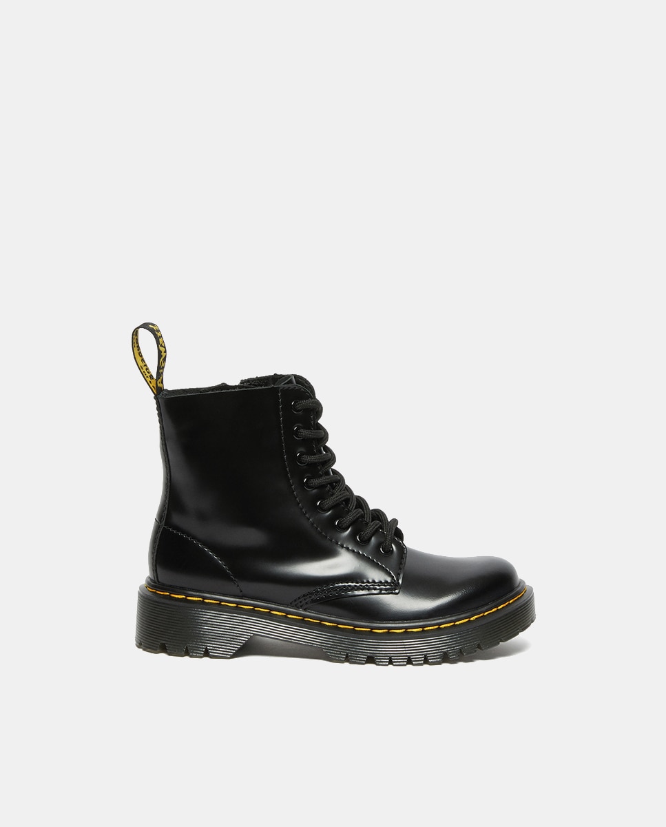 Botas com Pespontos e Fecho de Correr Interior - Preto Dr. Martens Preto-1
