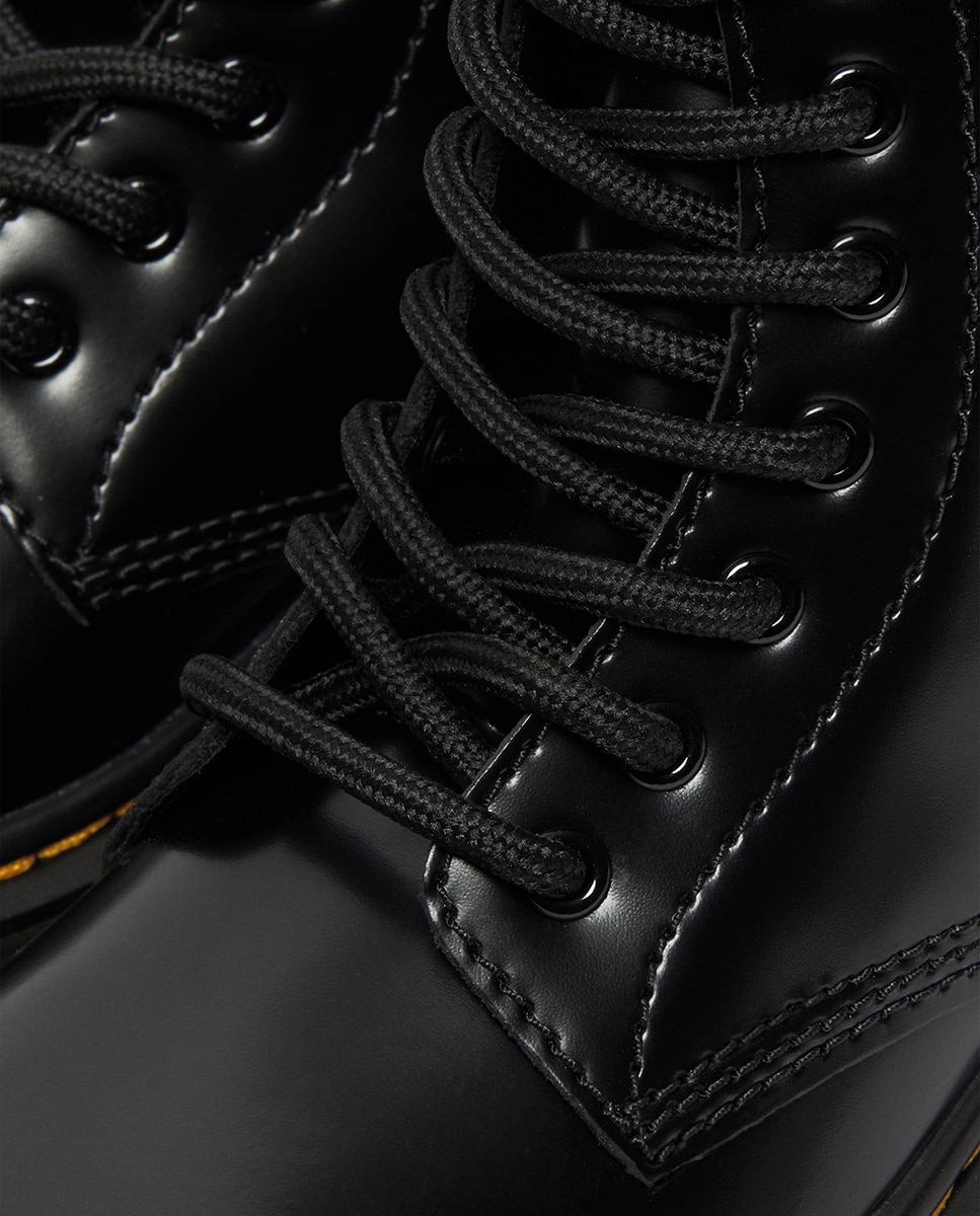 Botas com Pespontos e Fecho de Correr Interior - Preto Dr. Martens Preto-4