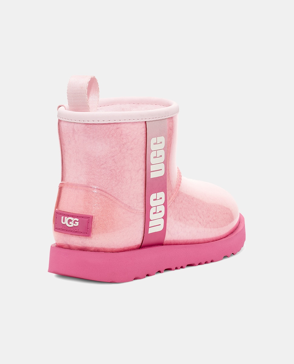 Botas Classic Clear Mini II Impermeáveis com Pelo de Borrego Interior UGG Rosa-2