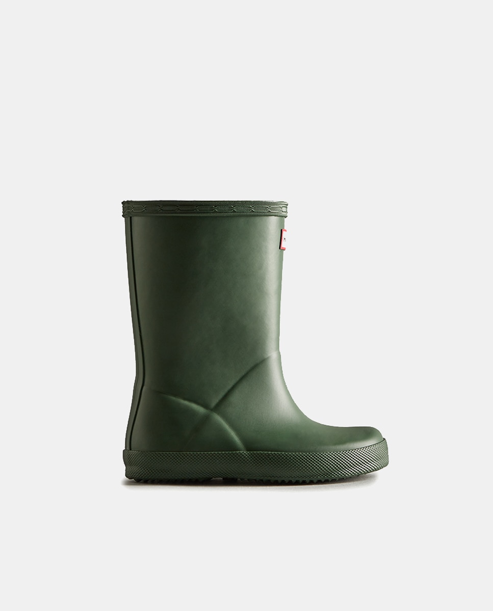 Imagen 0 de Botas de agua Original de niños con acabado mate y detalle de logotipo Verde militar