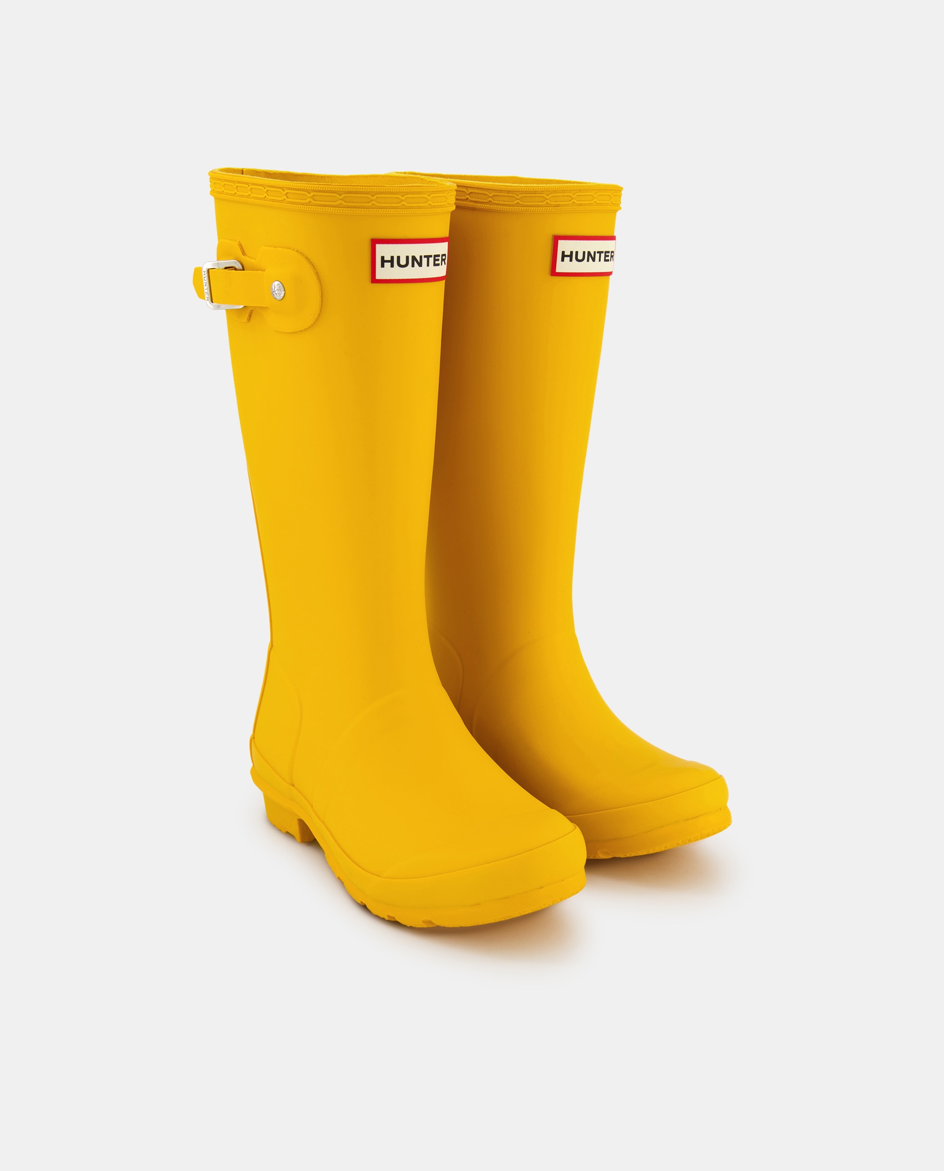 Galochas Original de Criança com Remendos Refletores e Detalhe de Logótipo Hunter Amarelo-2