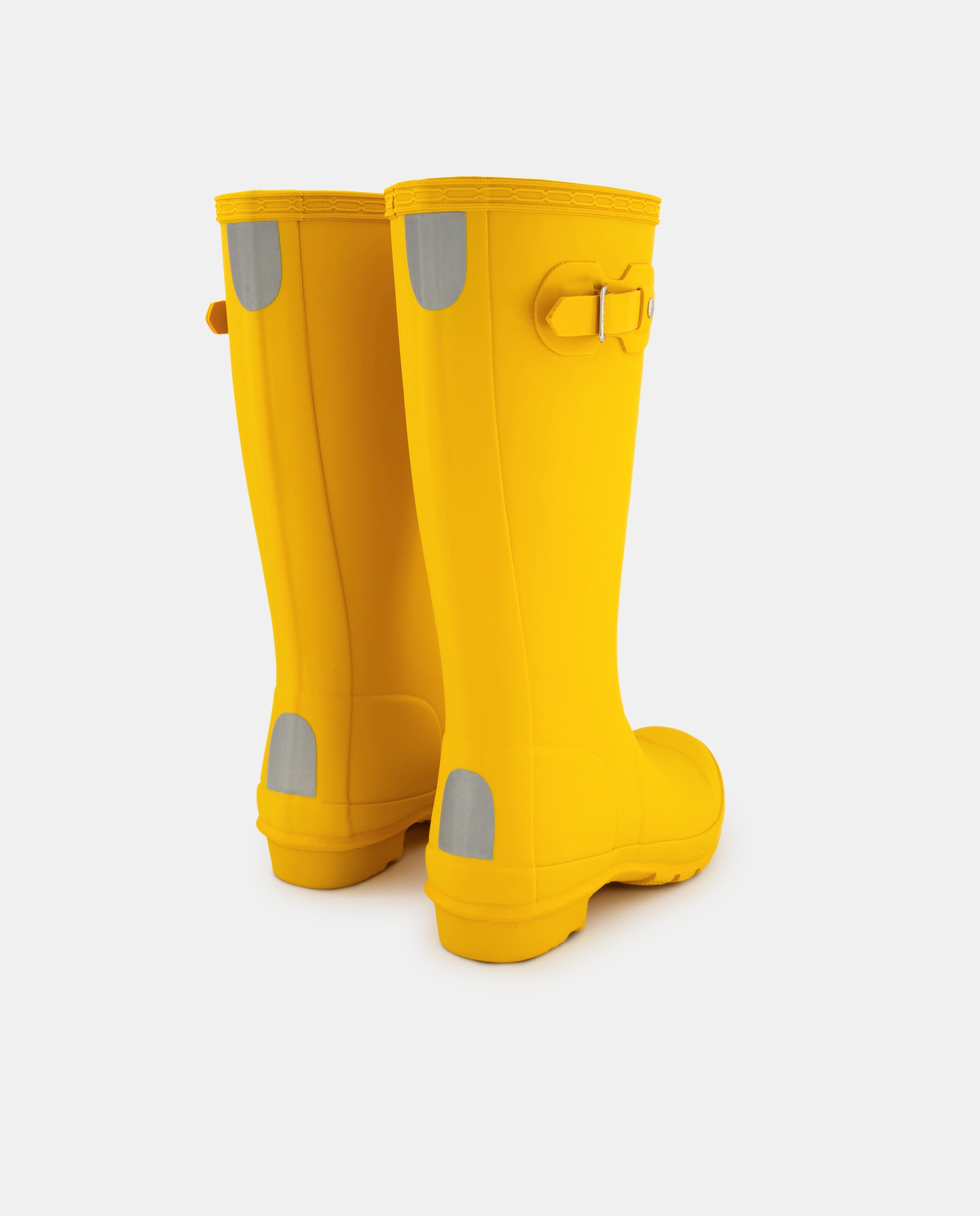 Galochas Original de Criança com Remendos Refletores e Detalhe de Logótipo Hunter Amarelo-3