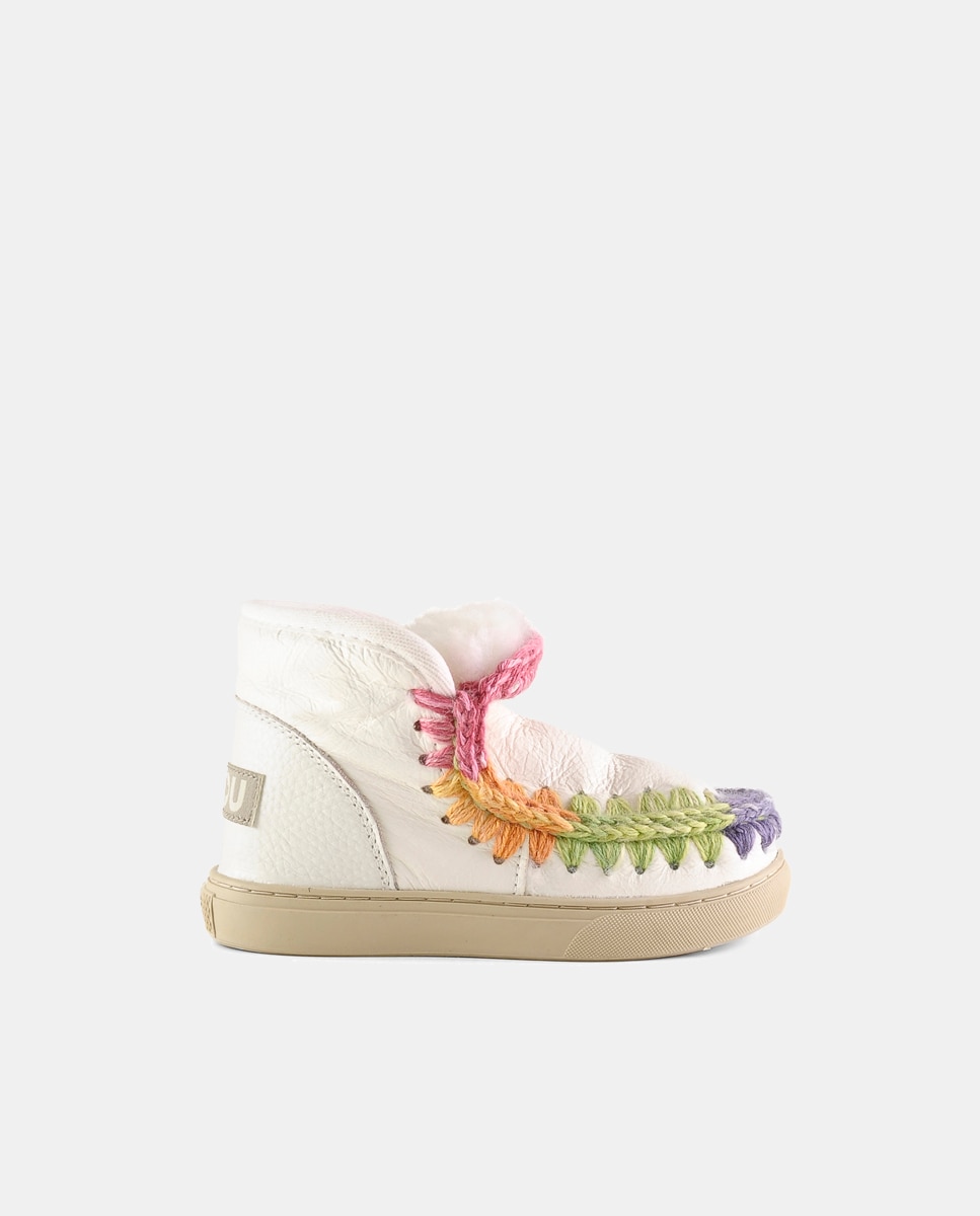 Imagem 0 de Botins com Tira de Crochet, Logótipo na Parte Traseira e em Camurça - Multicolor