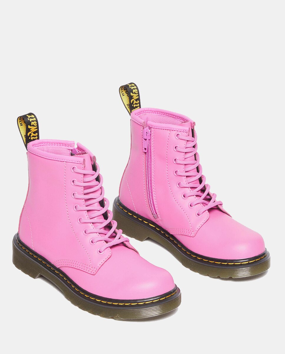 Botas 1460 em Pele Rosa-3