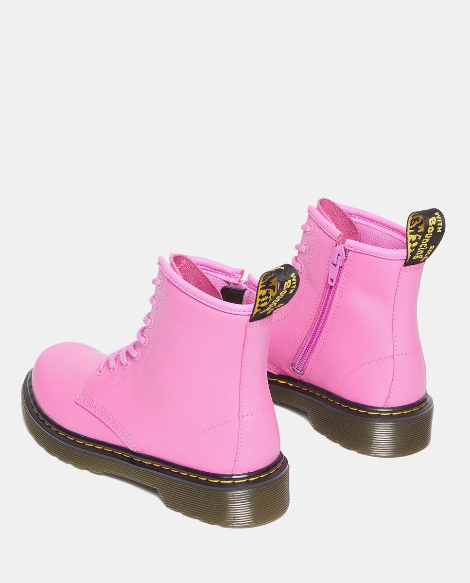 Botas 1460 em Pele Rosa-4