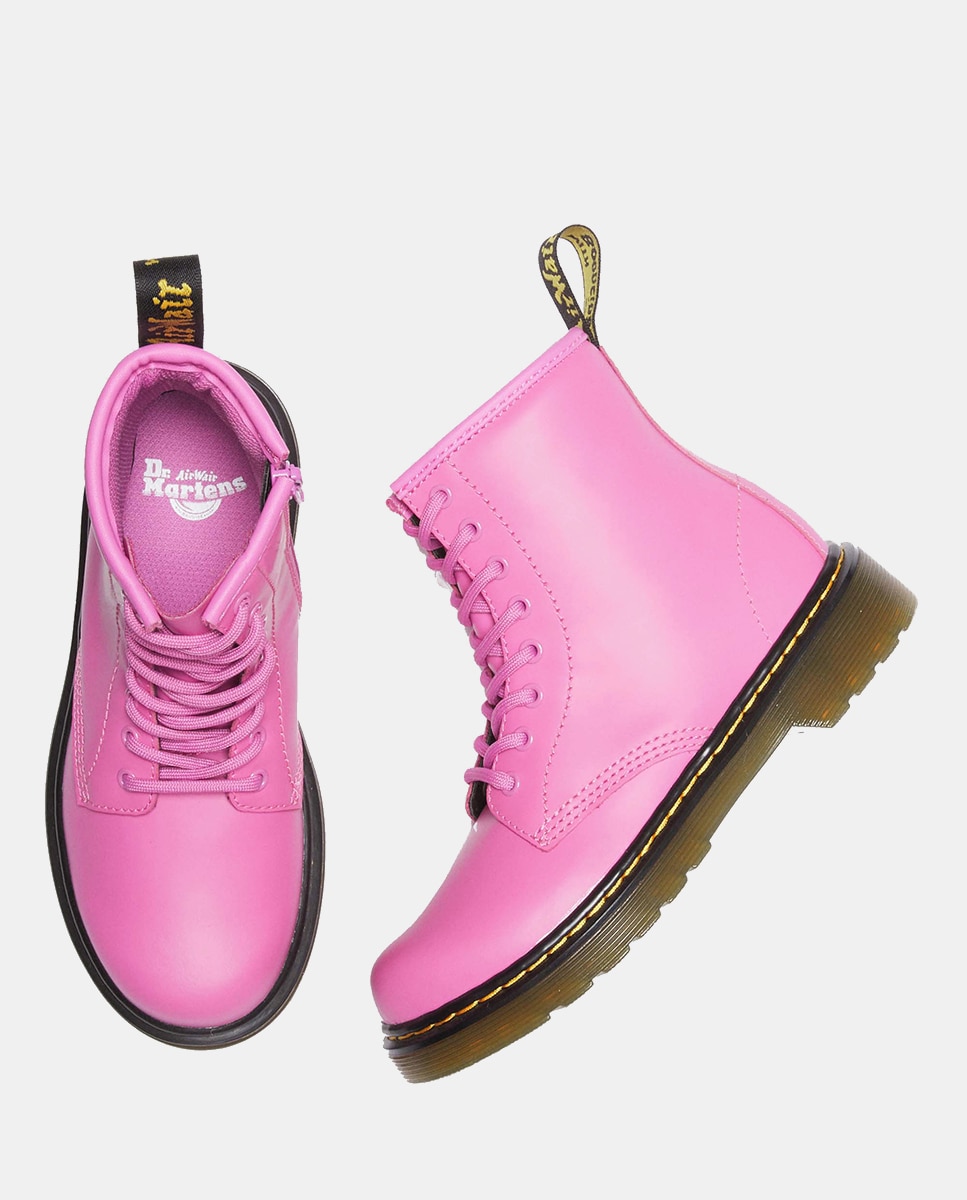 Botas 1460 em Pele Rosa-5