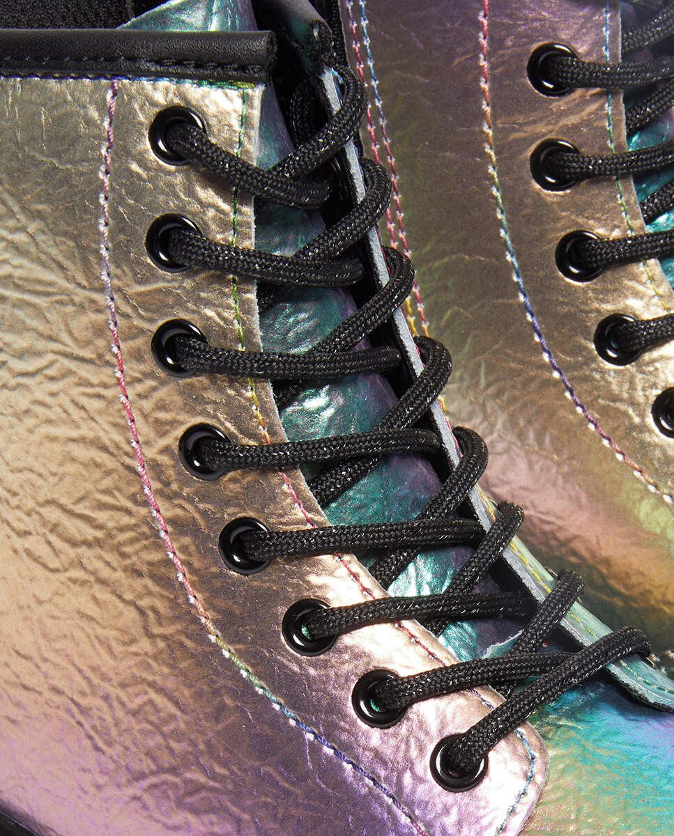 Botas 1460 Rainbow Crinkle em Pele Dr. Martens Multicolor-2