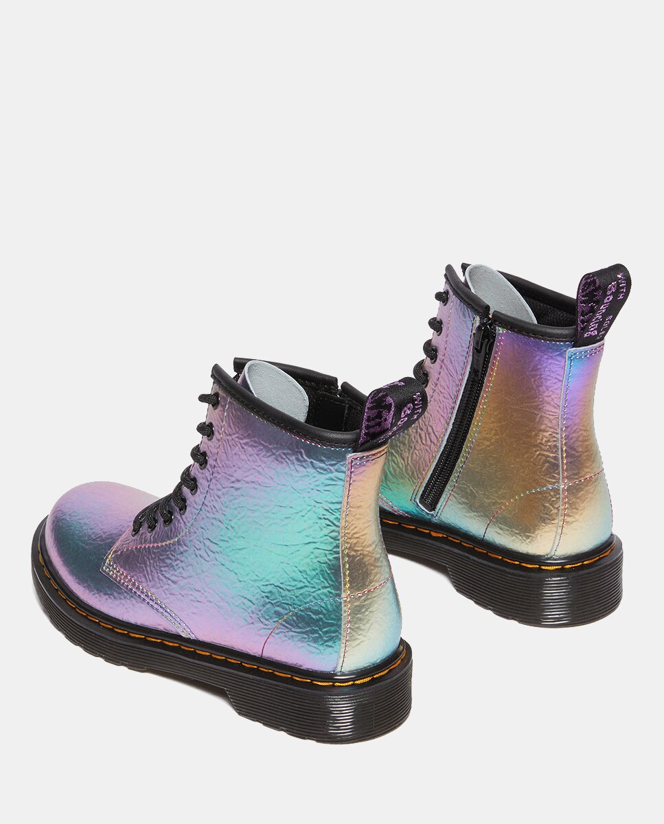 Botas 1460 Rainbow Crinkle em Pele Dr. Martens Multicolor-4