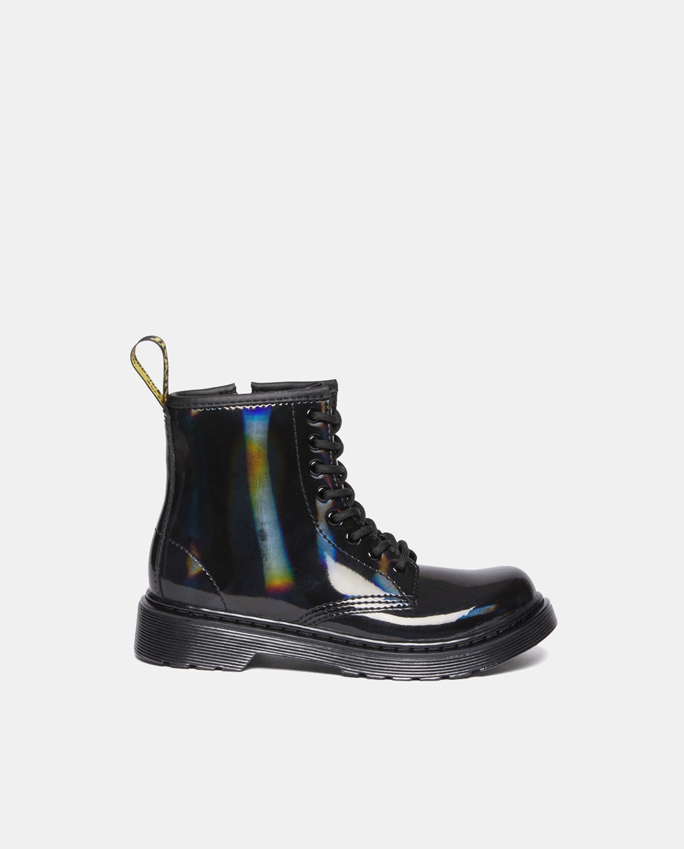 Botas 1460 Rainbow em Pele Preto-1