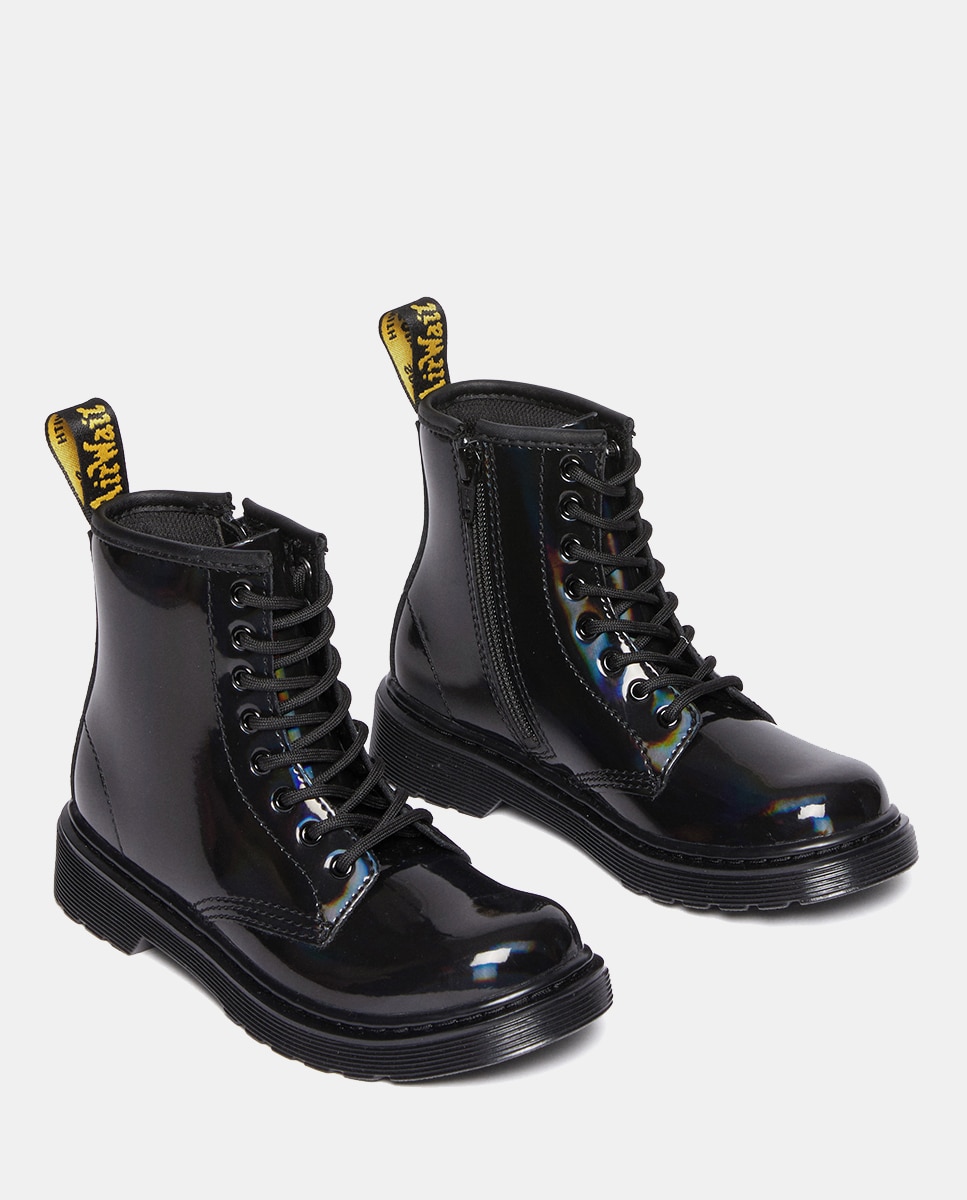 Botas 1460 Rainbow em Pele Preto-3
